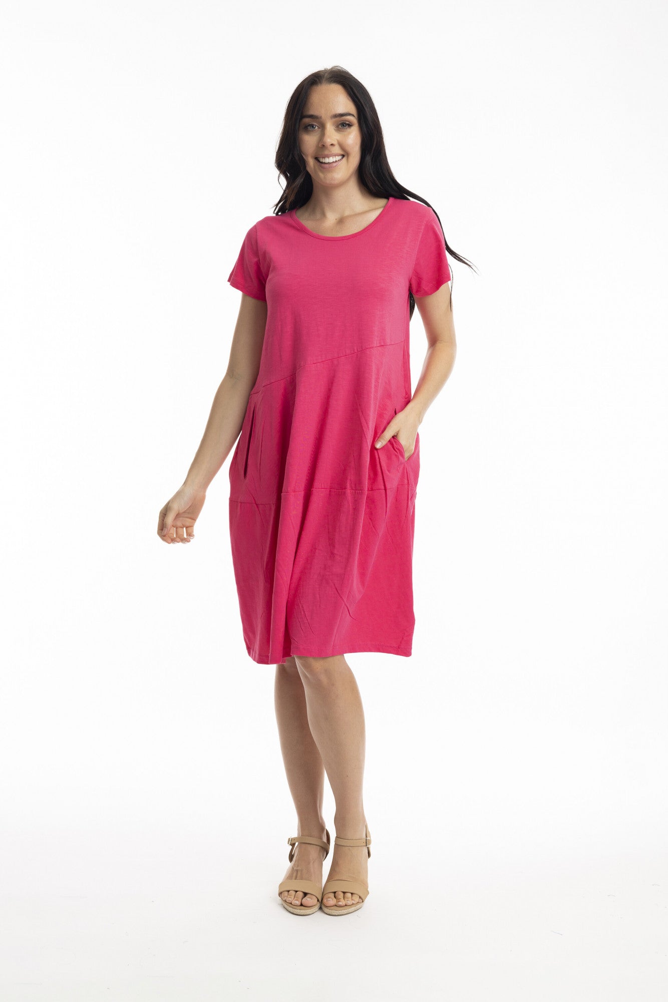 Short Sleeve Bubble Dress. Style ORI1134