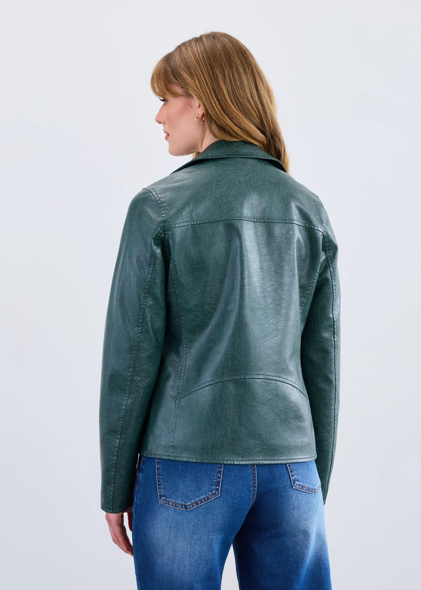 Faux Leather Moto Jacket. Style FD1324450