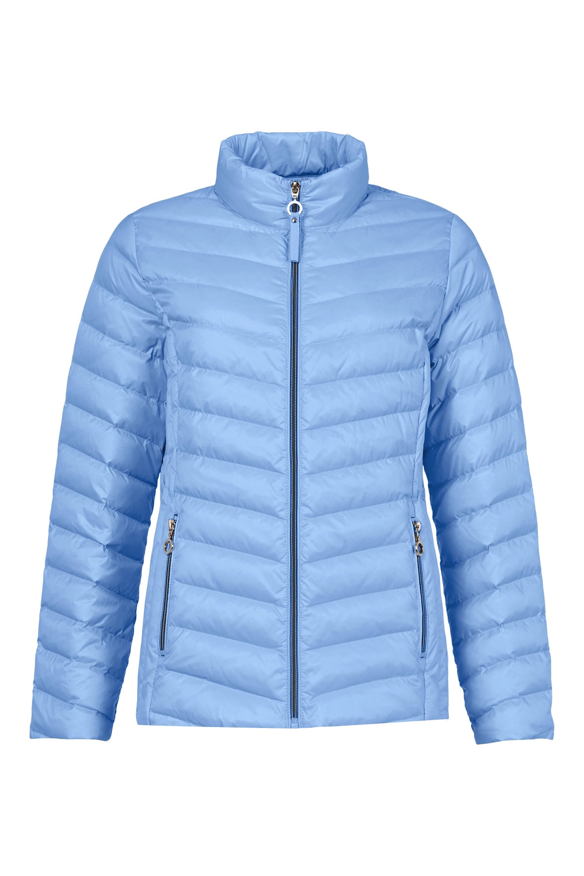 Lightweight Puffer Zip Pocket Spring Jacket. Style FR528