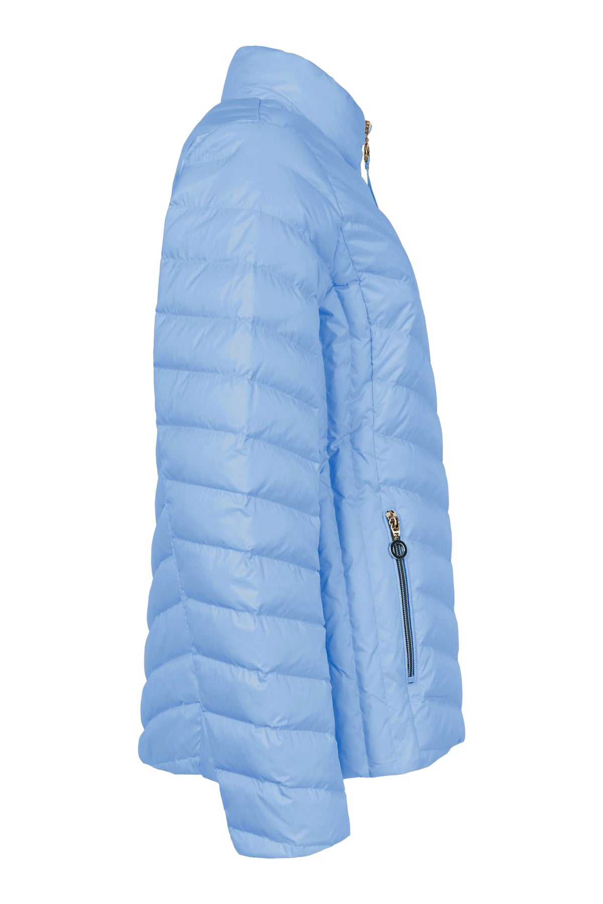 Lightweight Puffer Zip Pocket Spring Jacket. Style FR528