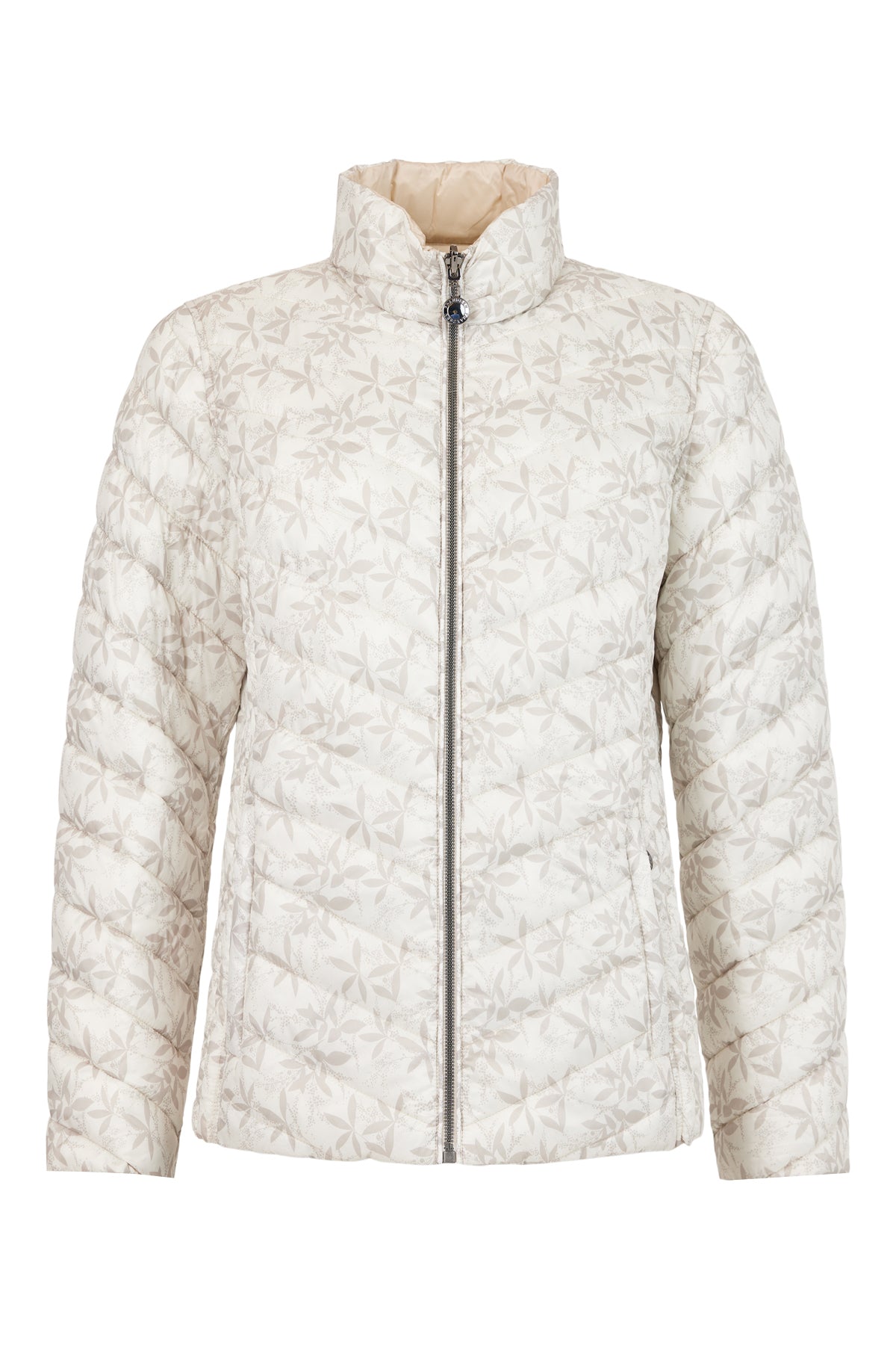 Reversible Patterned/Solid Lightweight Puffer Jacket. Style FR226