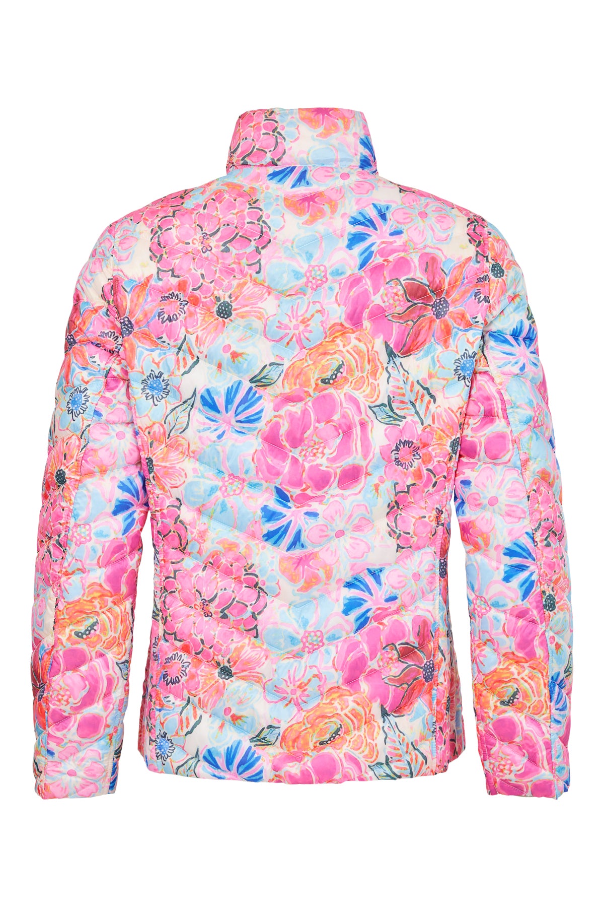 Reversible Patterned/Solid Lightweight Puffer Jacket. Style FR226