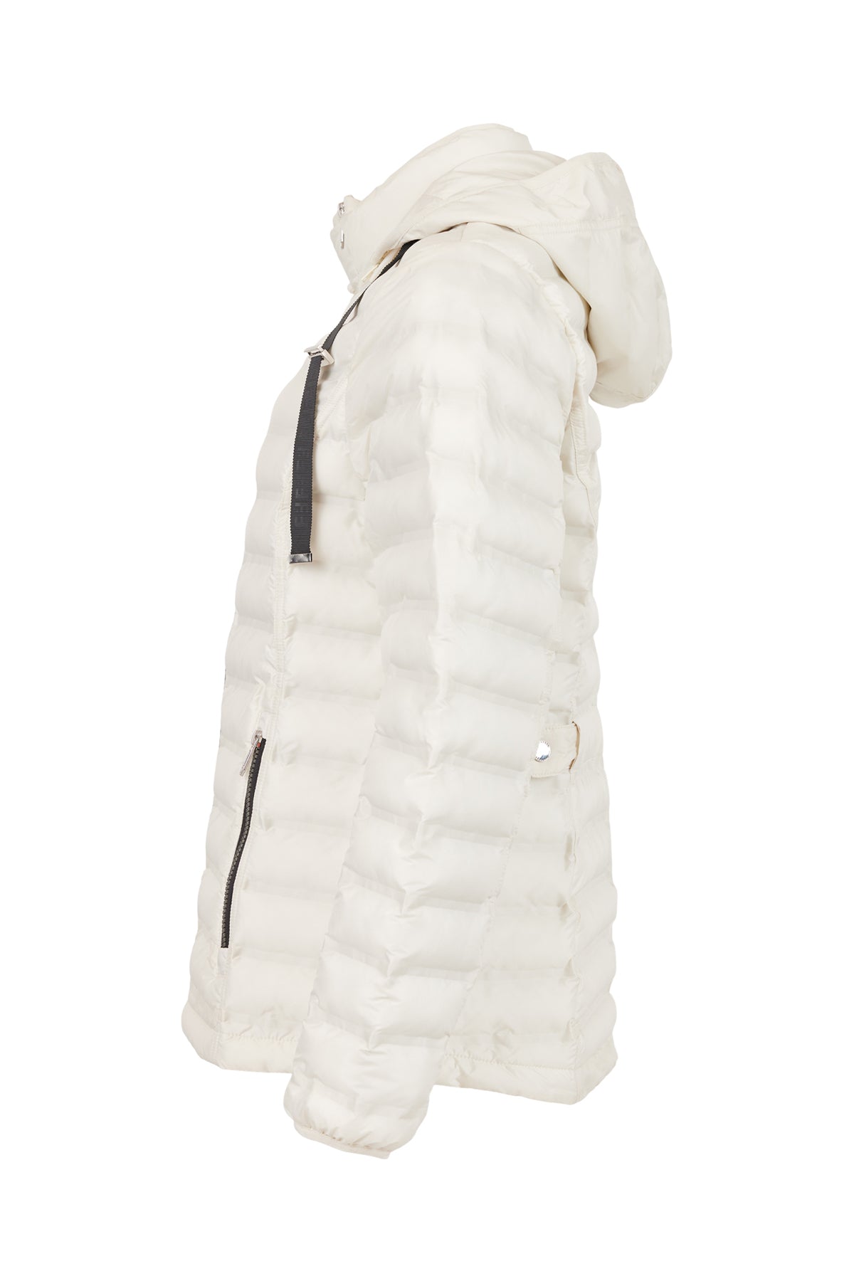 Puffer Jacket with Contrast Black Details. Style FR212