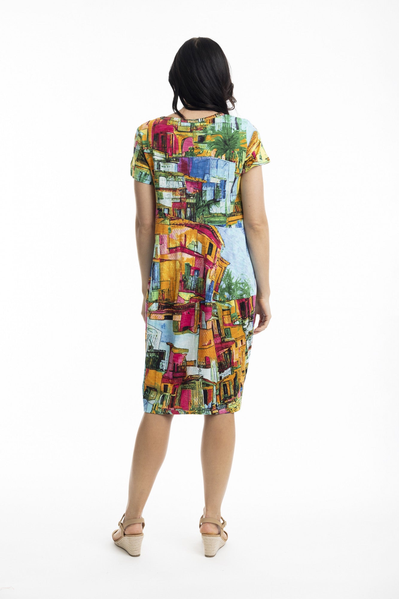 Organic Cotton Knee Length Bubble Dress. Style ORI20055
