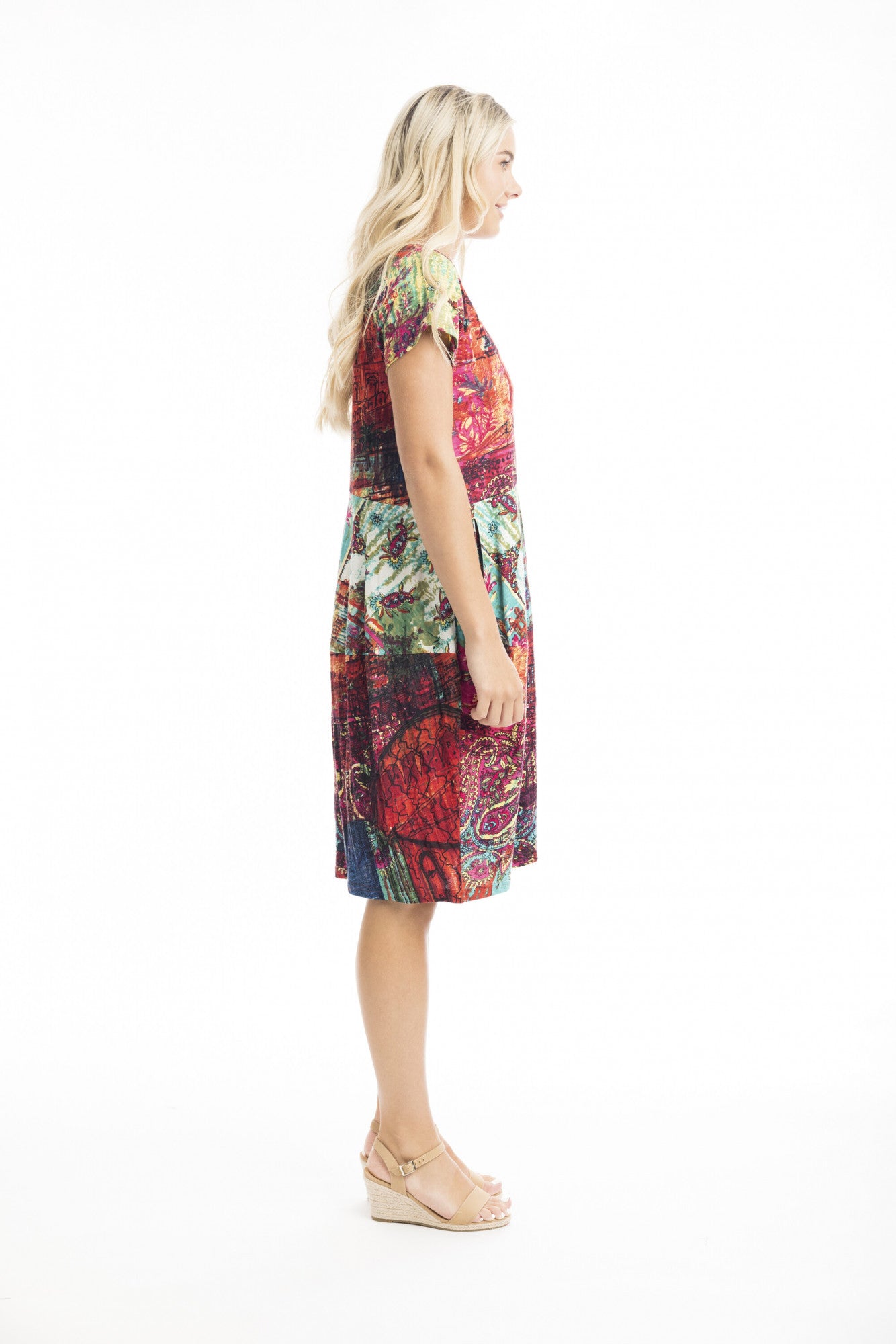 Organic Cotton Knee Length Bubble Dress. Style ORI20055