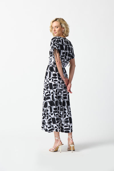 Woven Geometric Print Midi Dress. Style JR242100