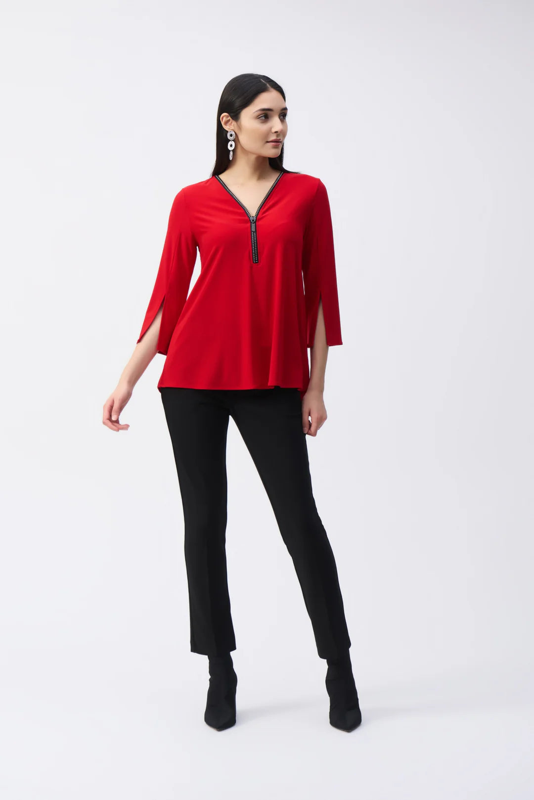 Silky Knit Fit & Flare Tunic. Style JR243314
