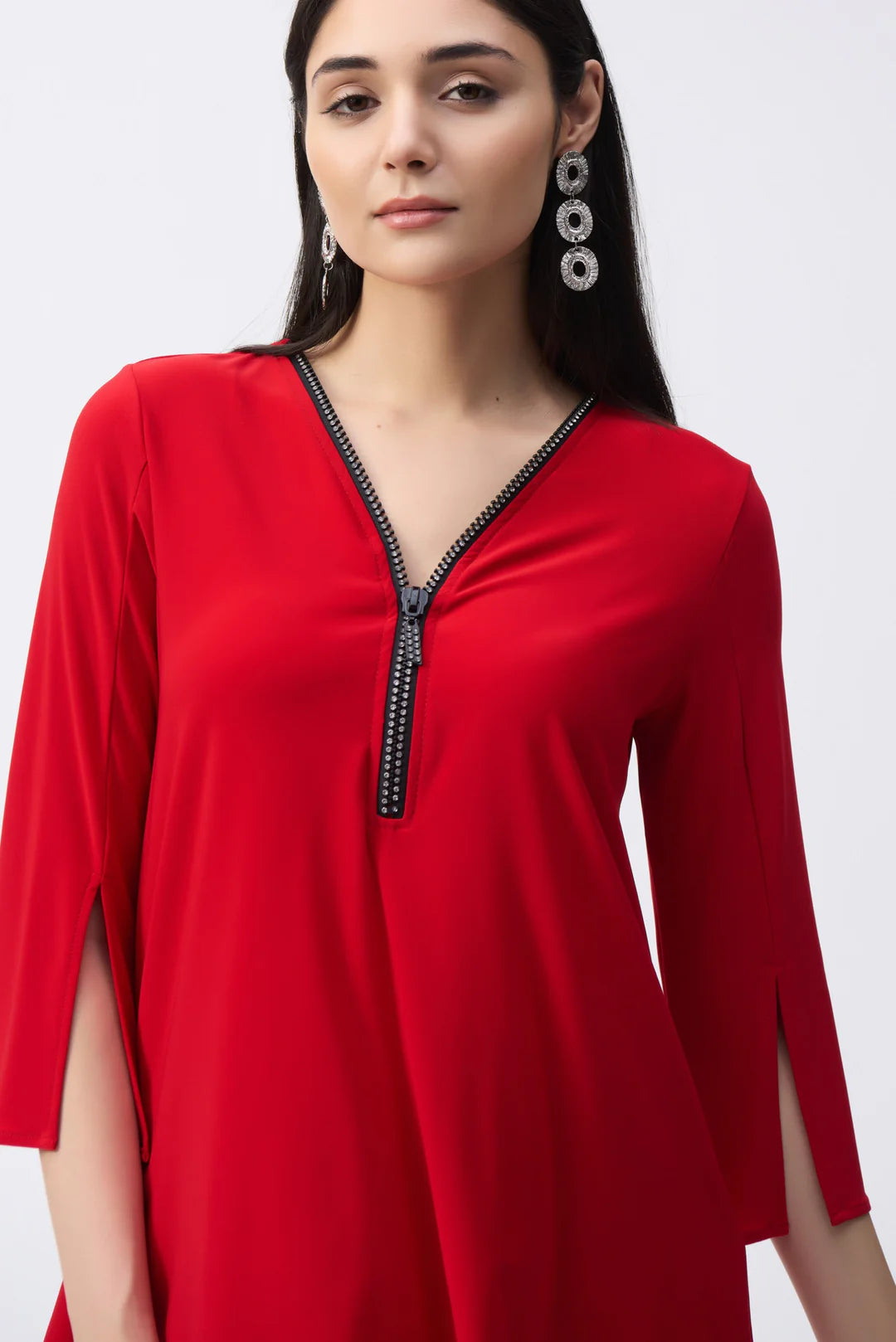 Silky Knit Fit & Flare Tunic. Style JR243314