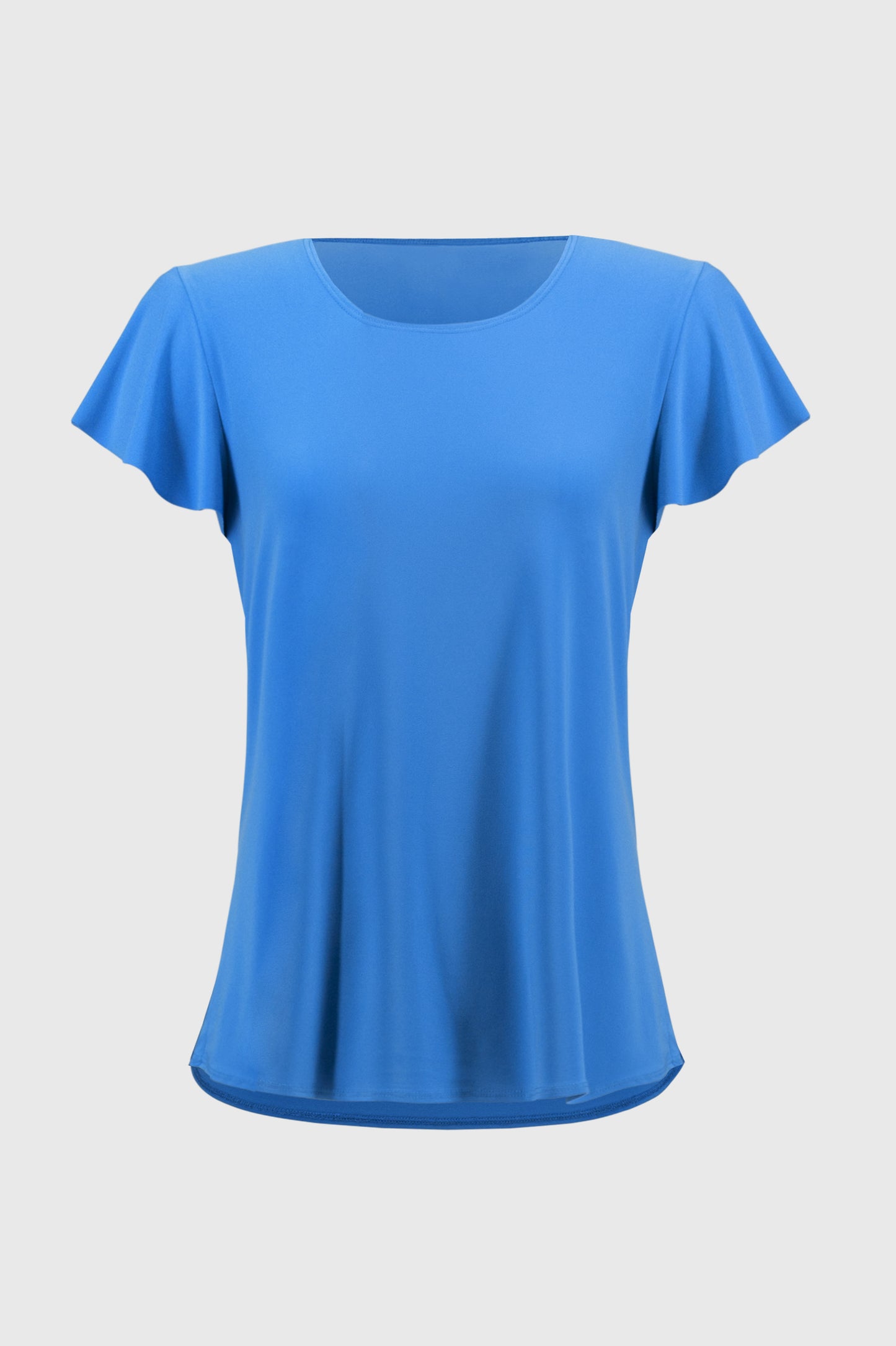 Silky Knit Flutter Sleeve T-Shirt. Style JR251169