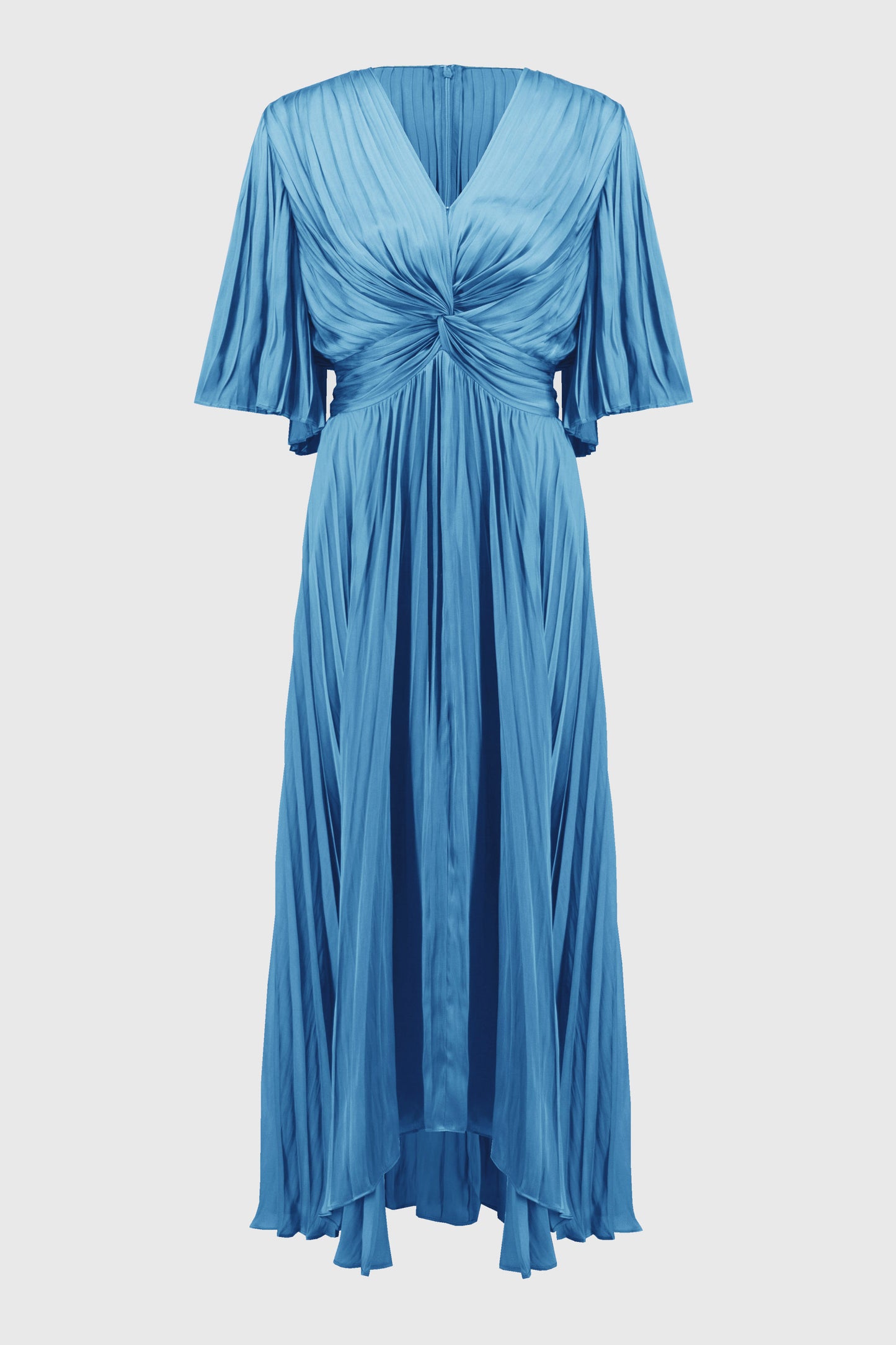 Pleated Satin Midi Dress. Style JR251903