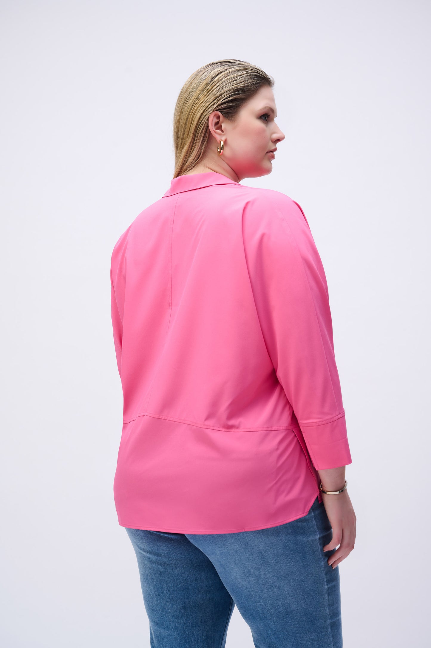 Poplin Boxy Collared Top. Style JR251948