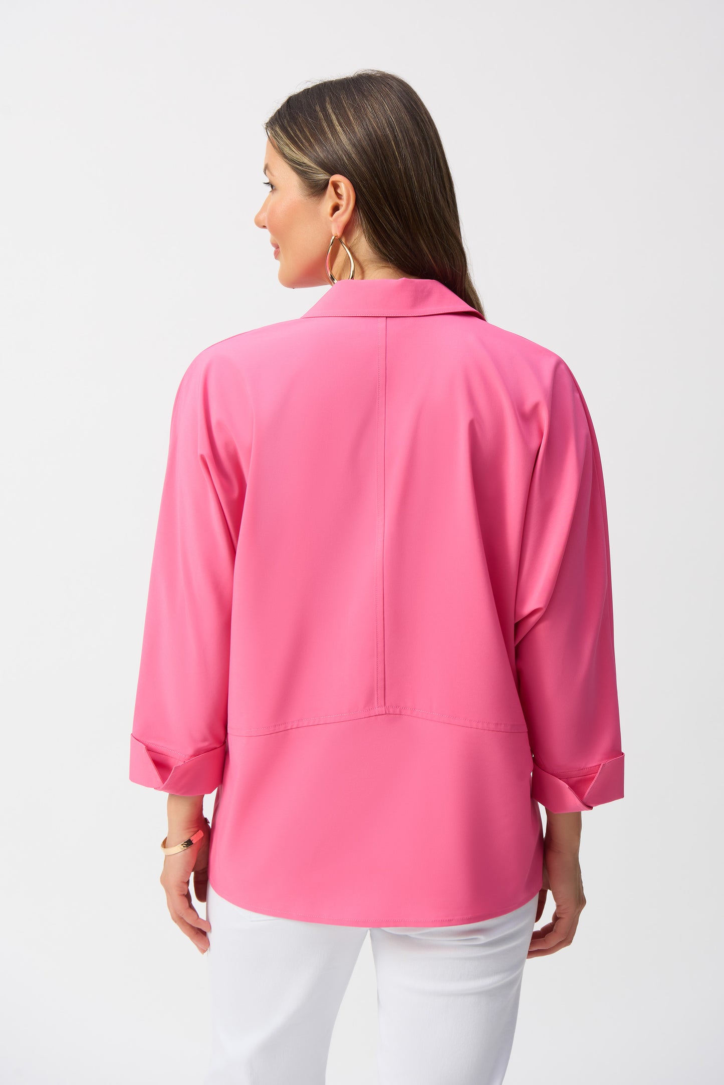 Poplin Boxy Collared Top. Style JR251948