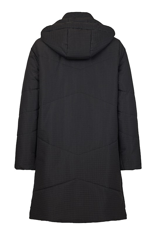 Long Length Zip Front Removable Hood Jacket. Style FR311