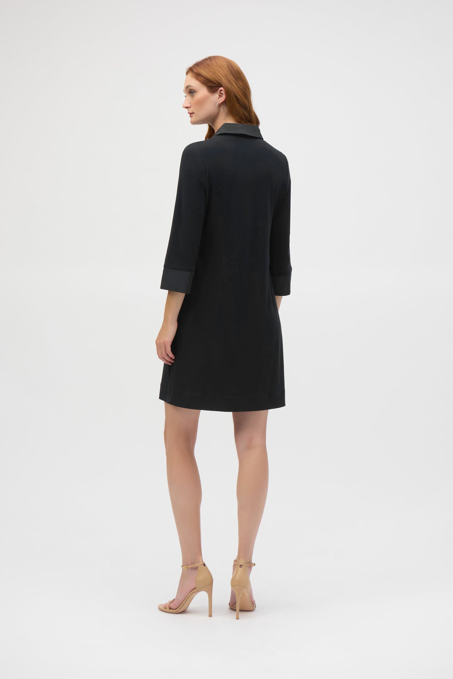Silky Knit & Memory Trapeze Dress. Style JR252028