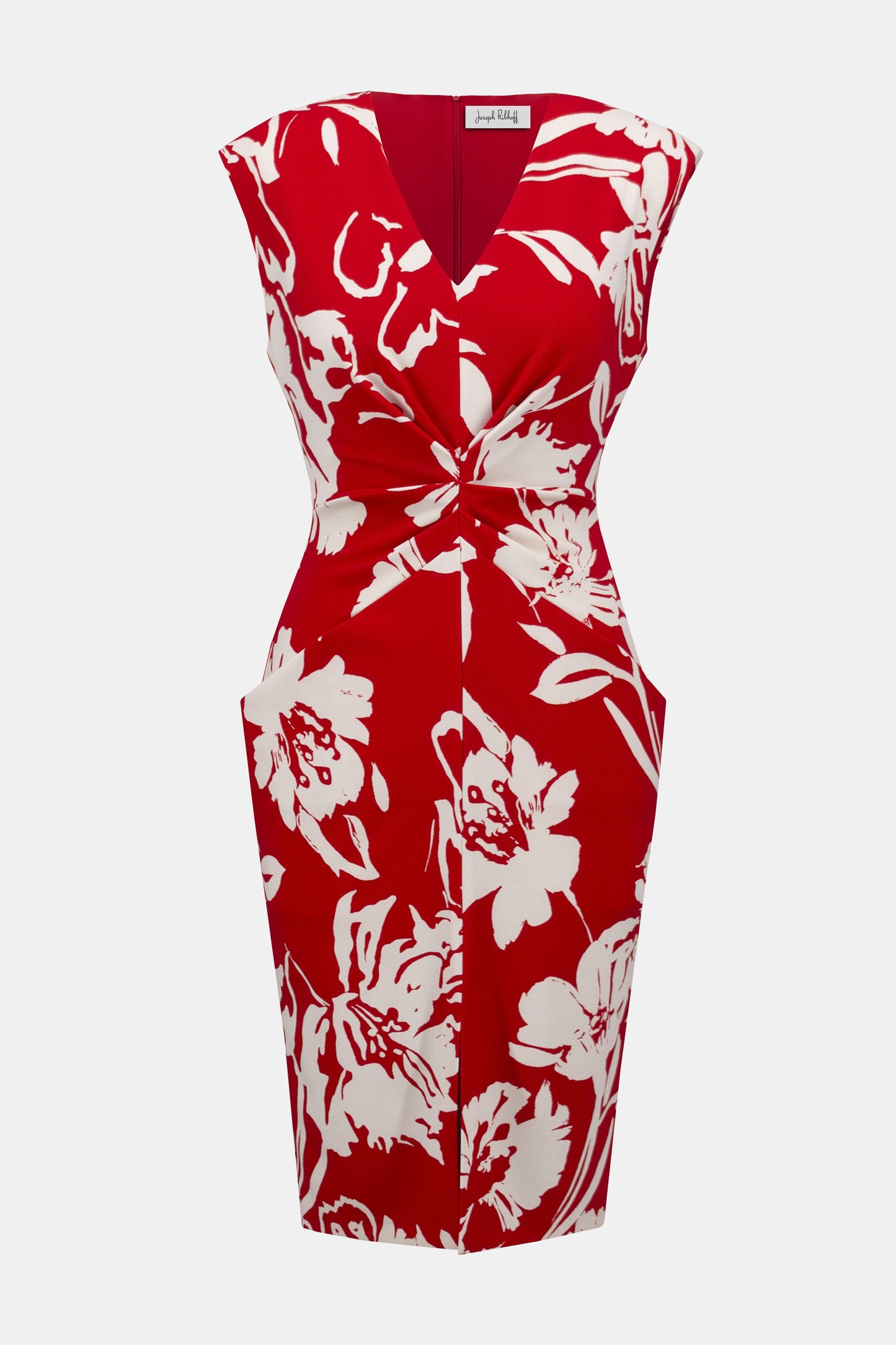 Scuba Crepe Floral Sheath Dress. Style JR252181