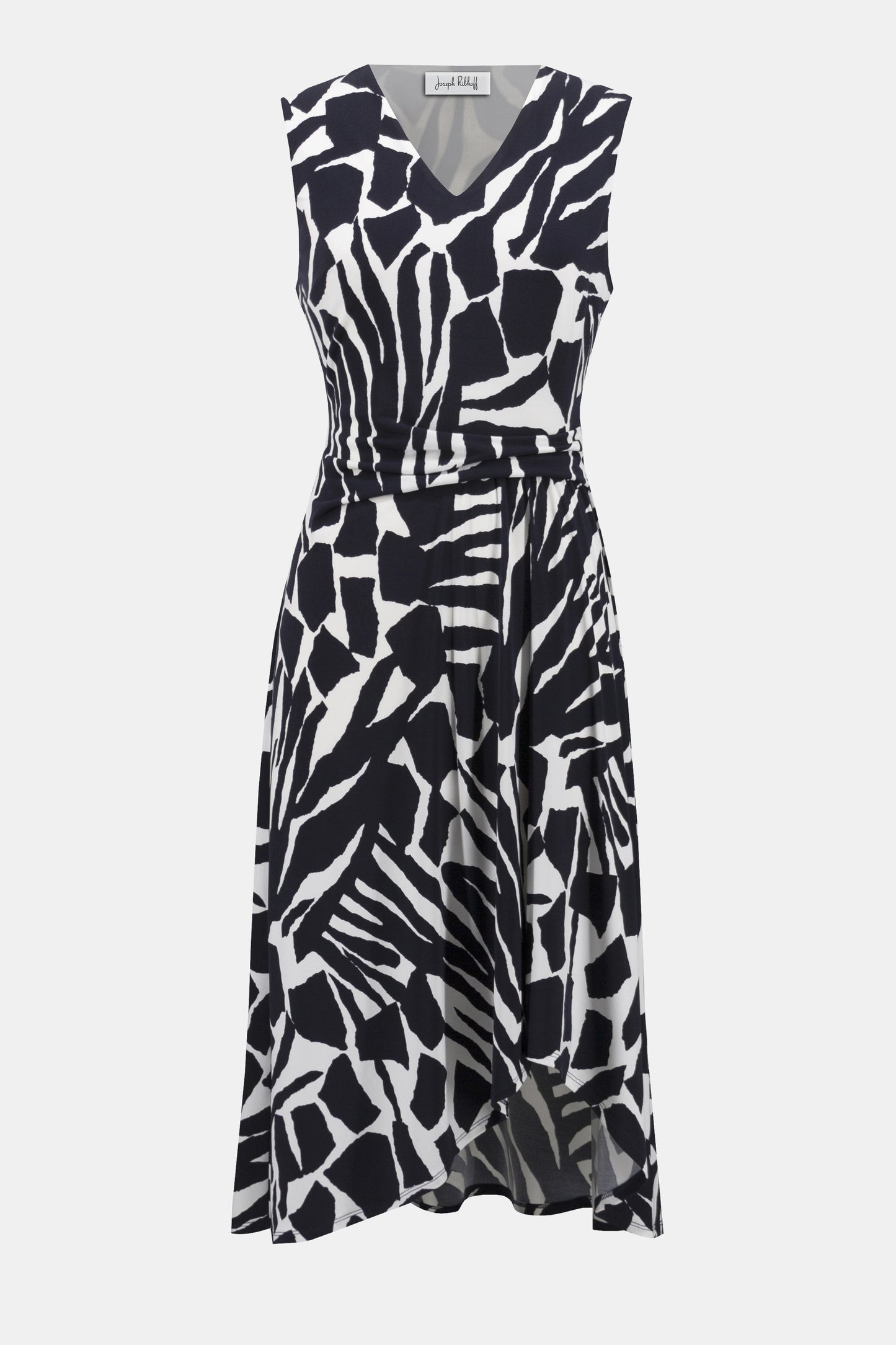 Printed Sleeveless Fit & Flare Midi Dress. Style JR252199