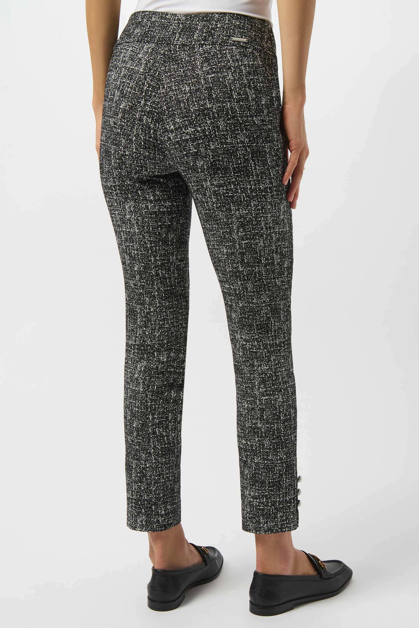 Abstract Jacquard Straight Pull-On Pants. Style JR253099