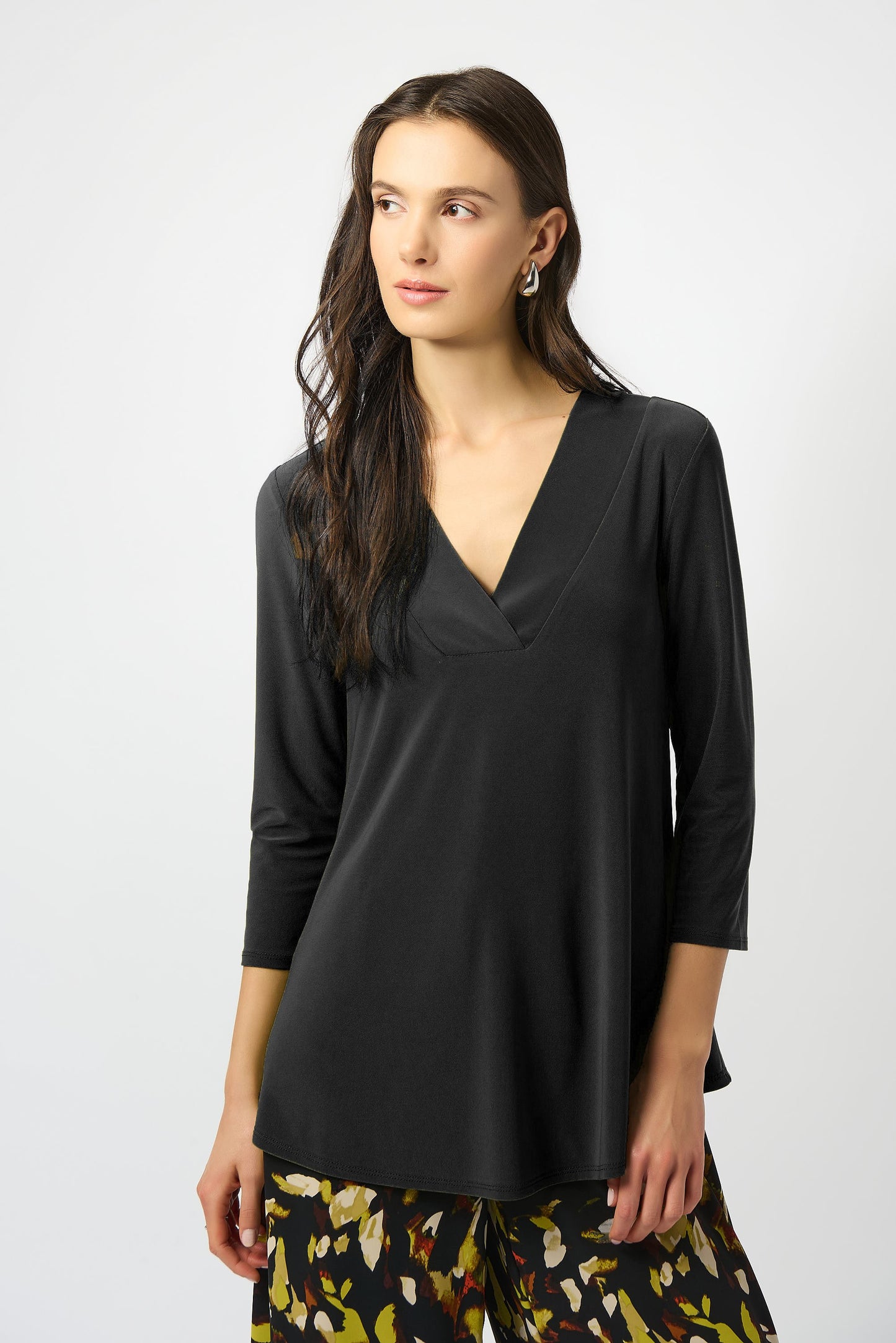 Silky Knit Flared Top. Style JR253112