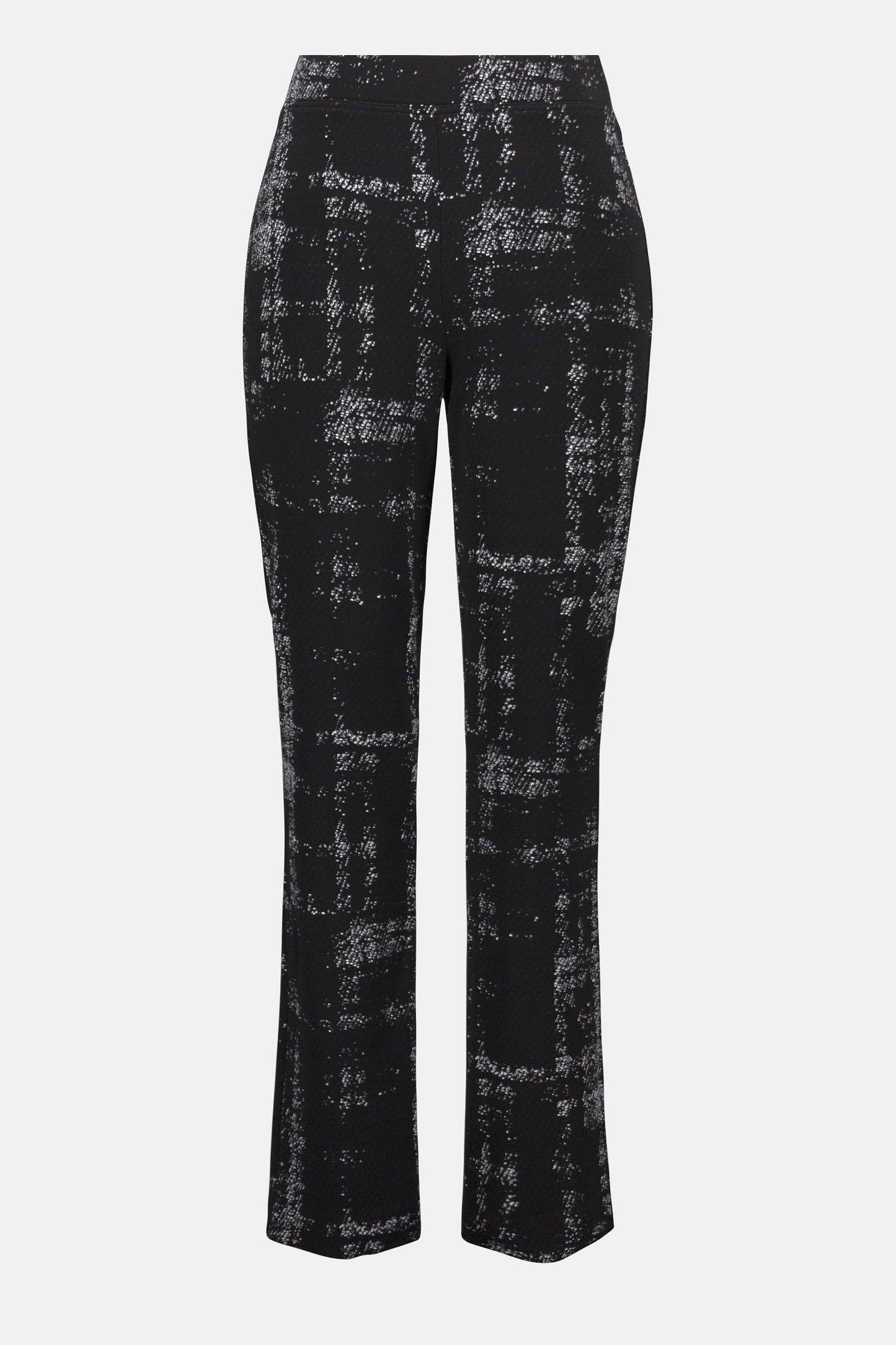 Jacquard Sweater Plaid Print Pull-On Pants. Style JR253179