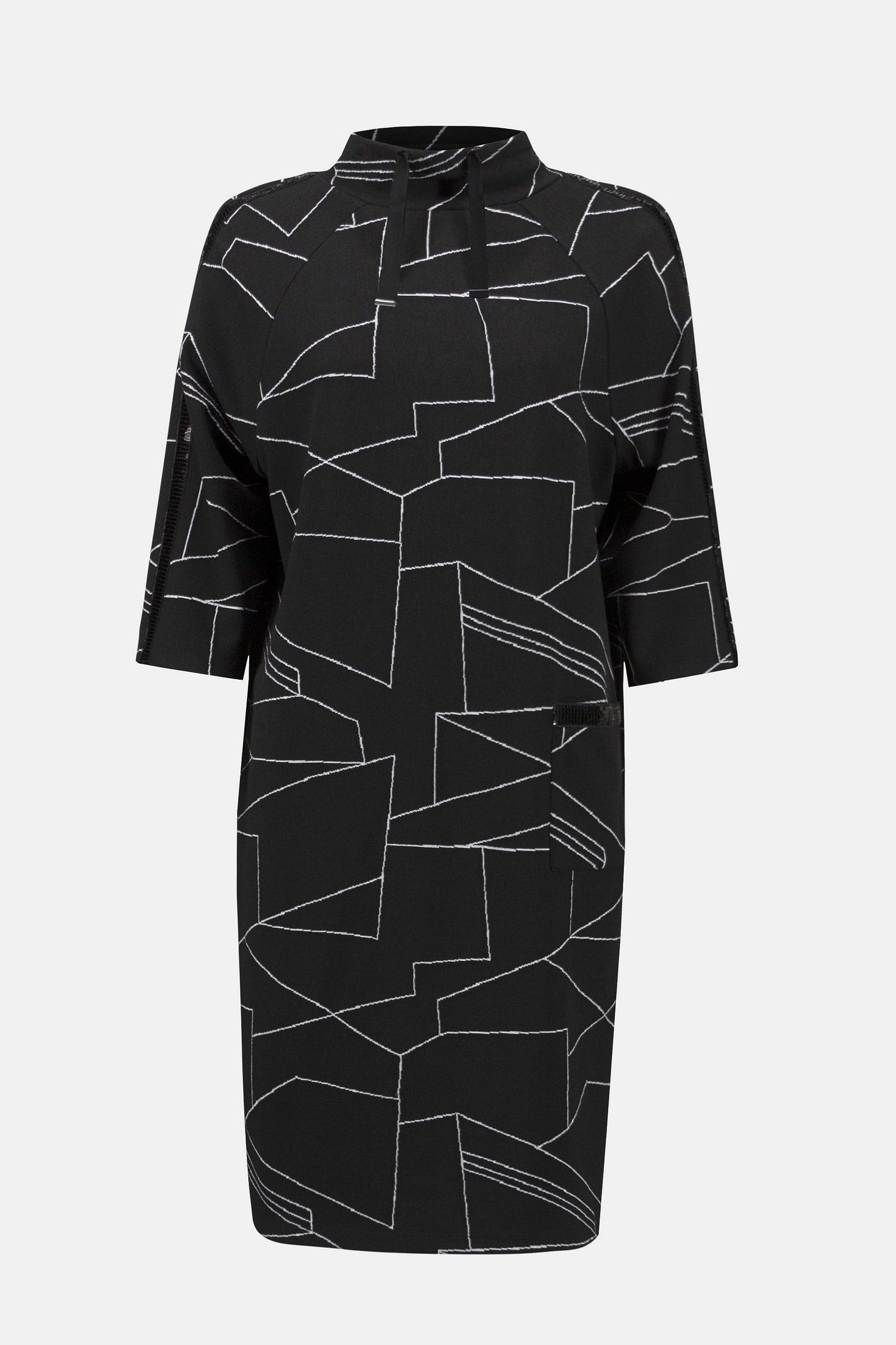 Jacquard Knit Abstract Print Straight Dress. Style JR253197