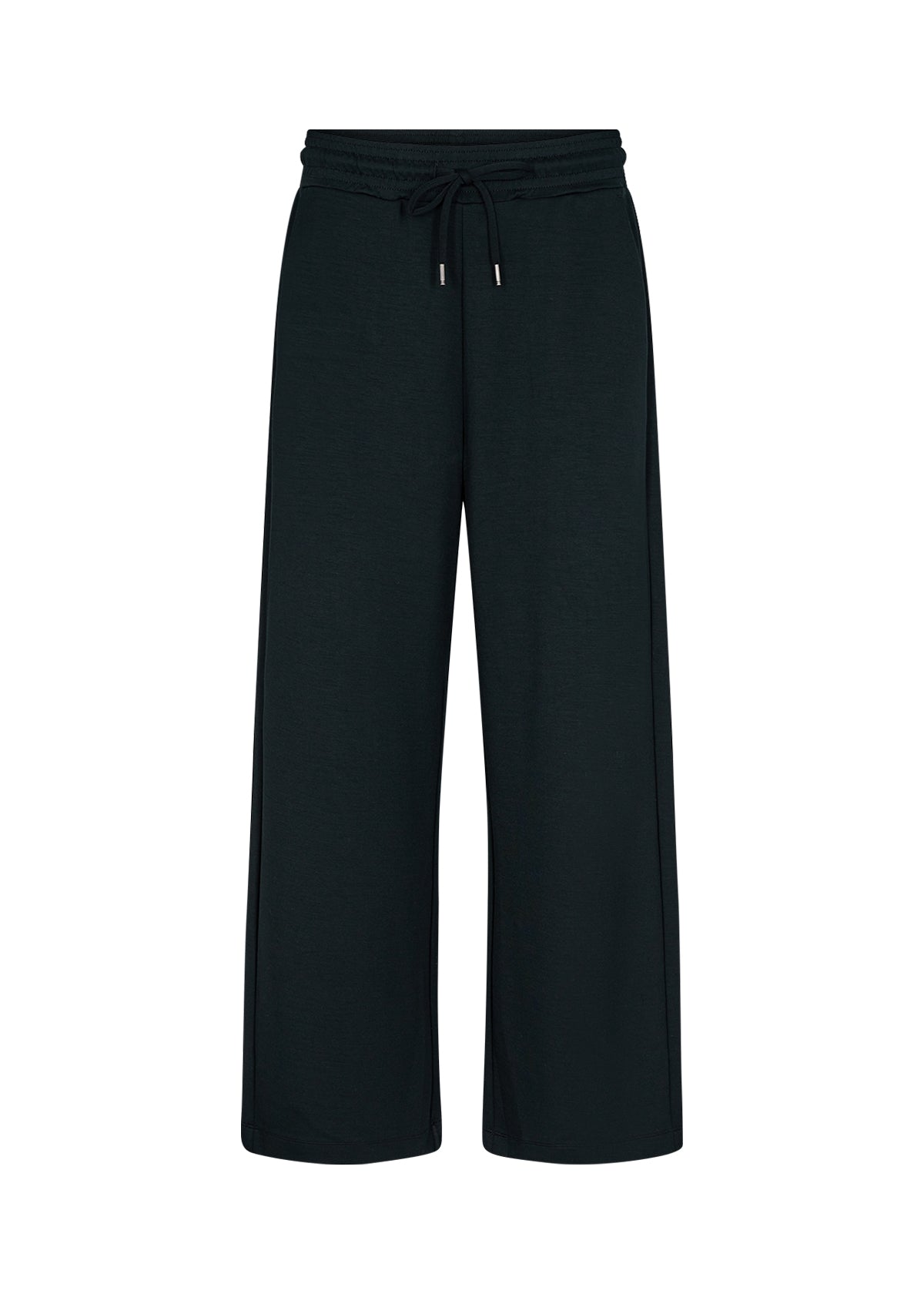 Pull On Elastic Waist Wide Leg Black Pant. Style SOYA4PF25328