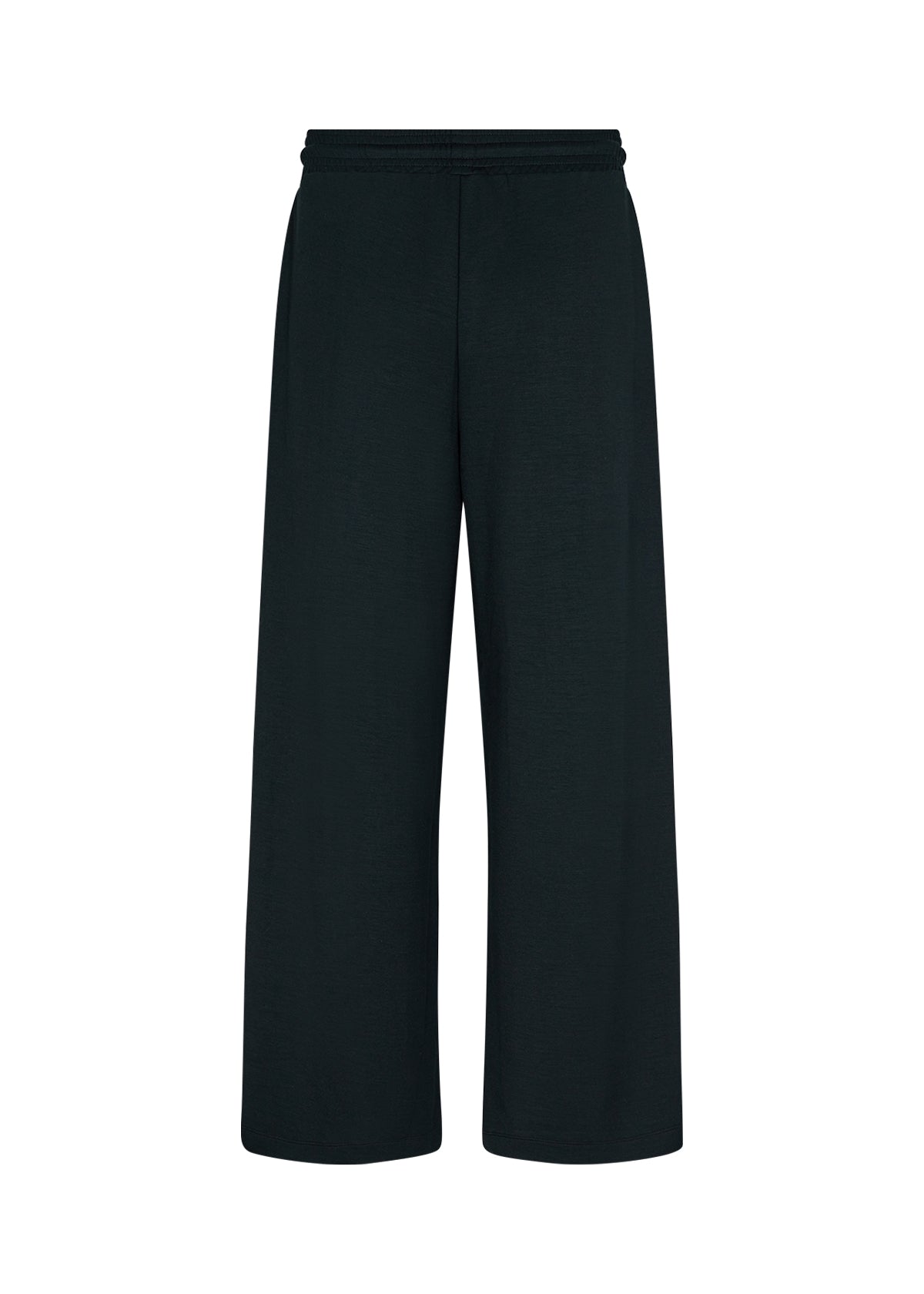 Pull On Elastic Waist Wide Leg Black Pant. Style SOYA4PF25328