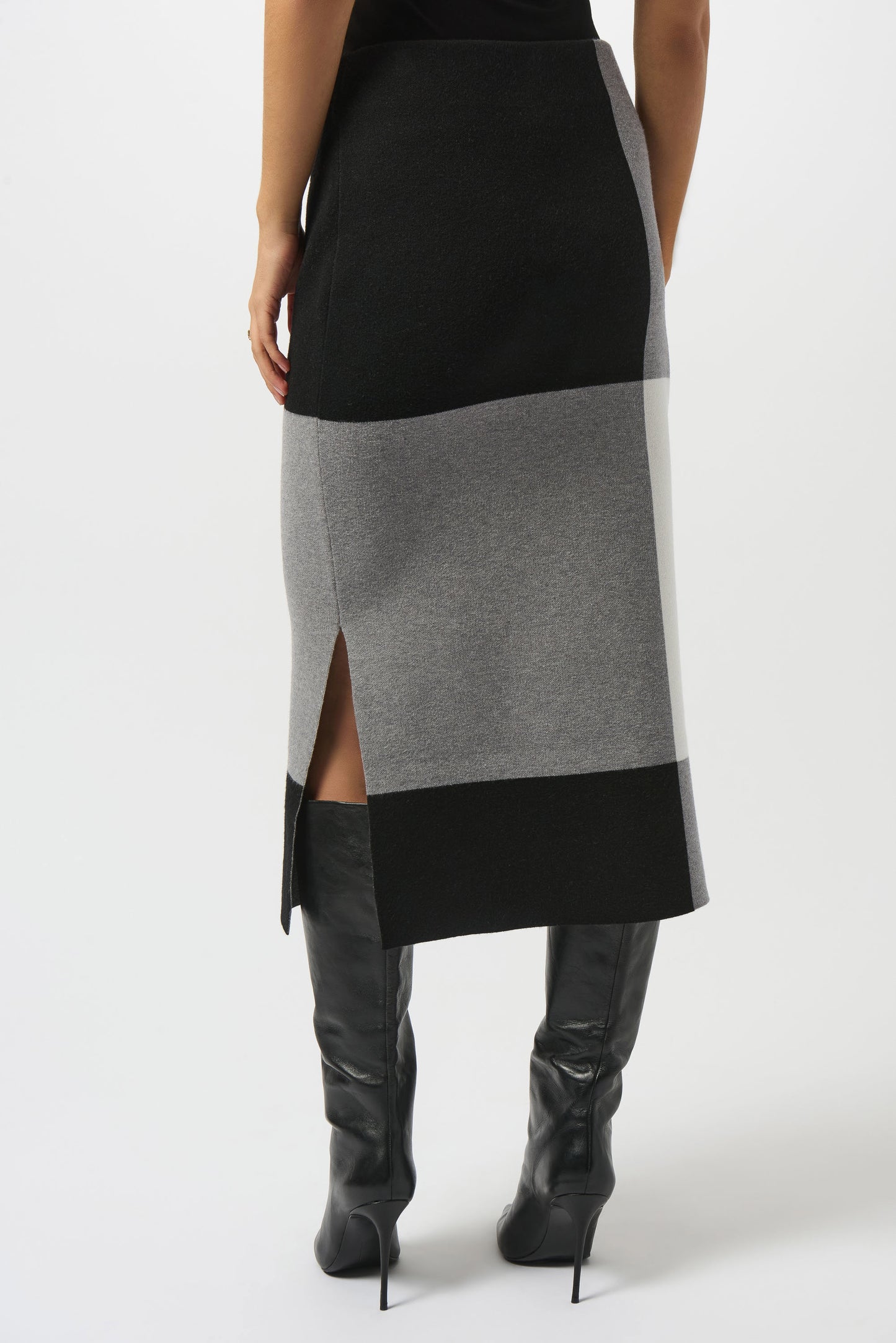 Jacquard Sweater Colour Block Skirt. Style JR253908