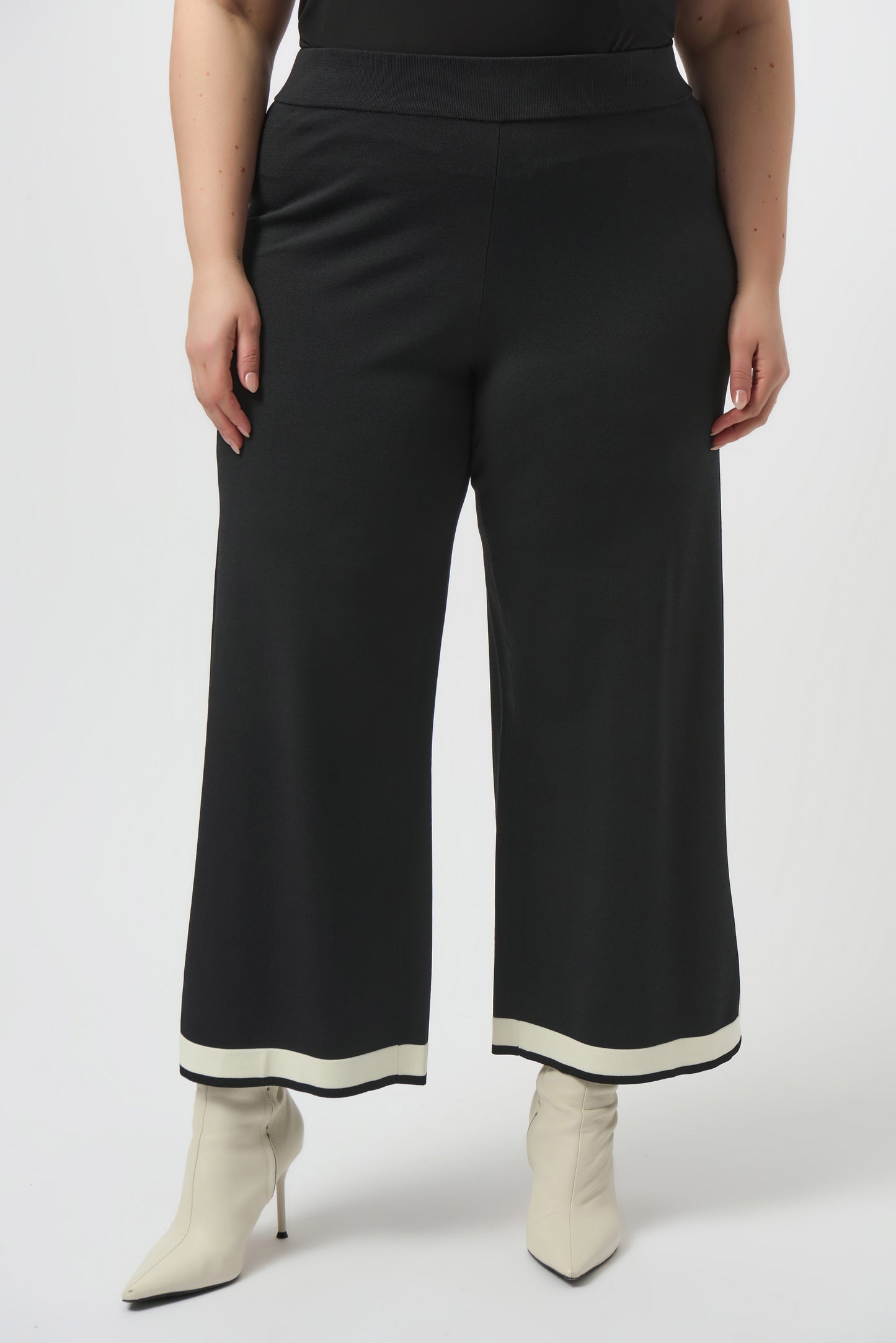 Sweater Knit Colour Block Culotte Pants. Style JR253910