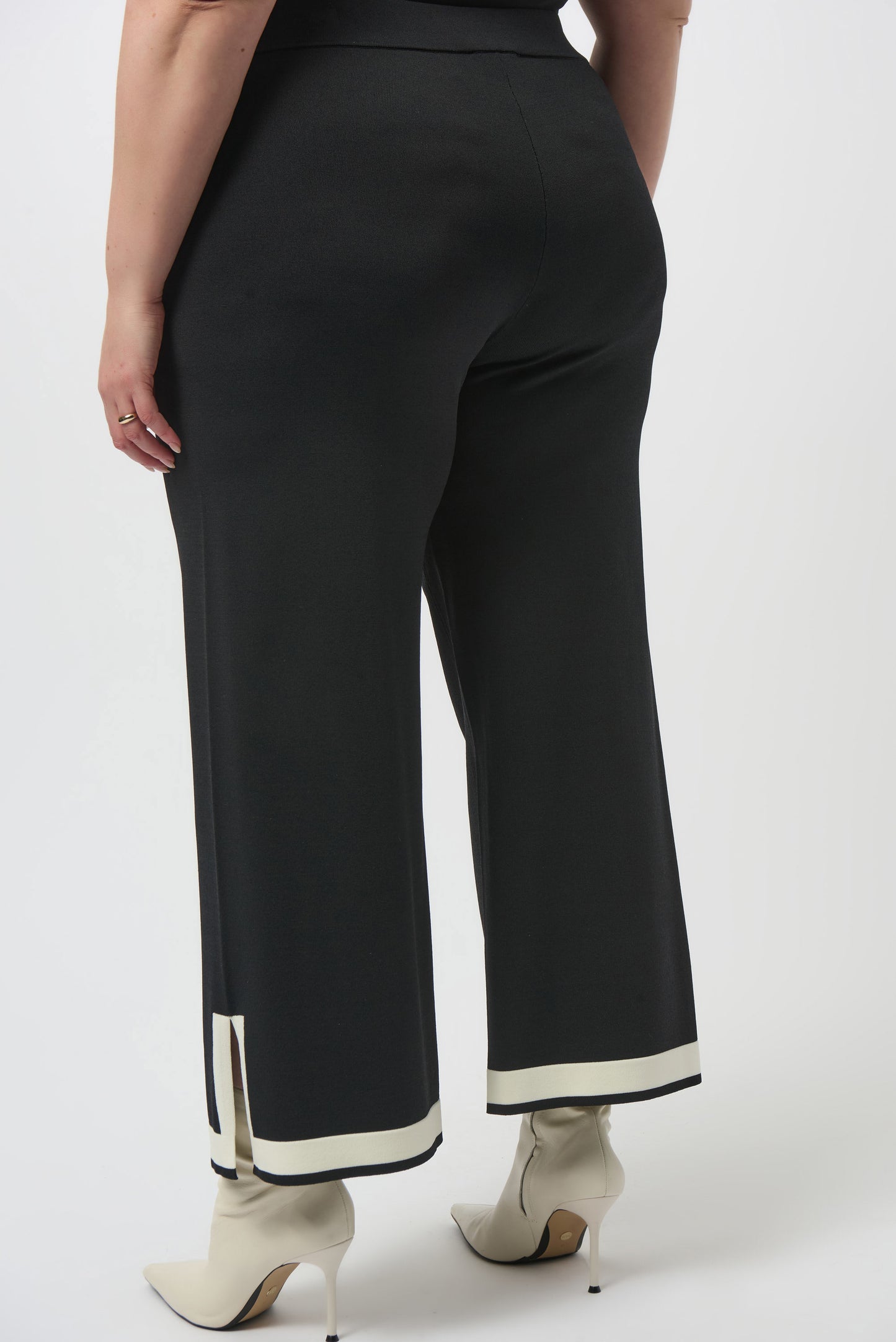 Sweater Knit Colour Block Culotte Pants. Style JR253910