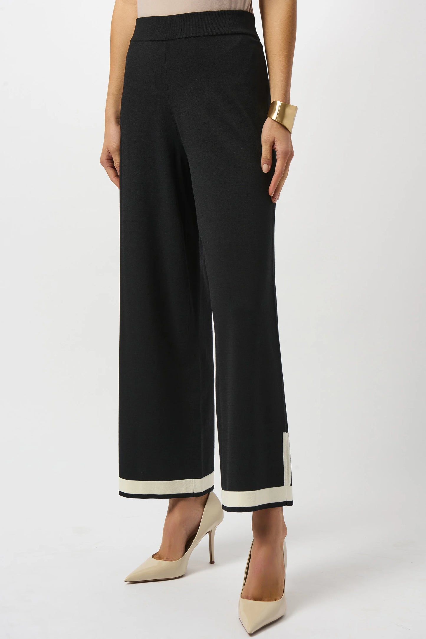 Sweater Knit Colour Block Culotte Pants. Style JR253910