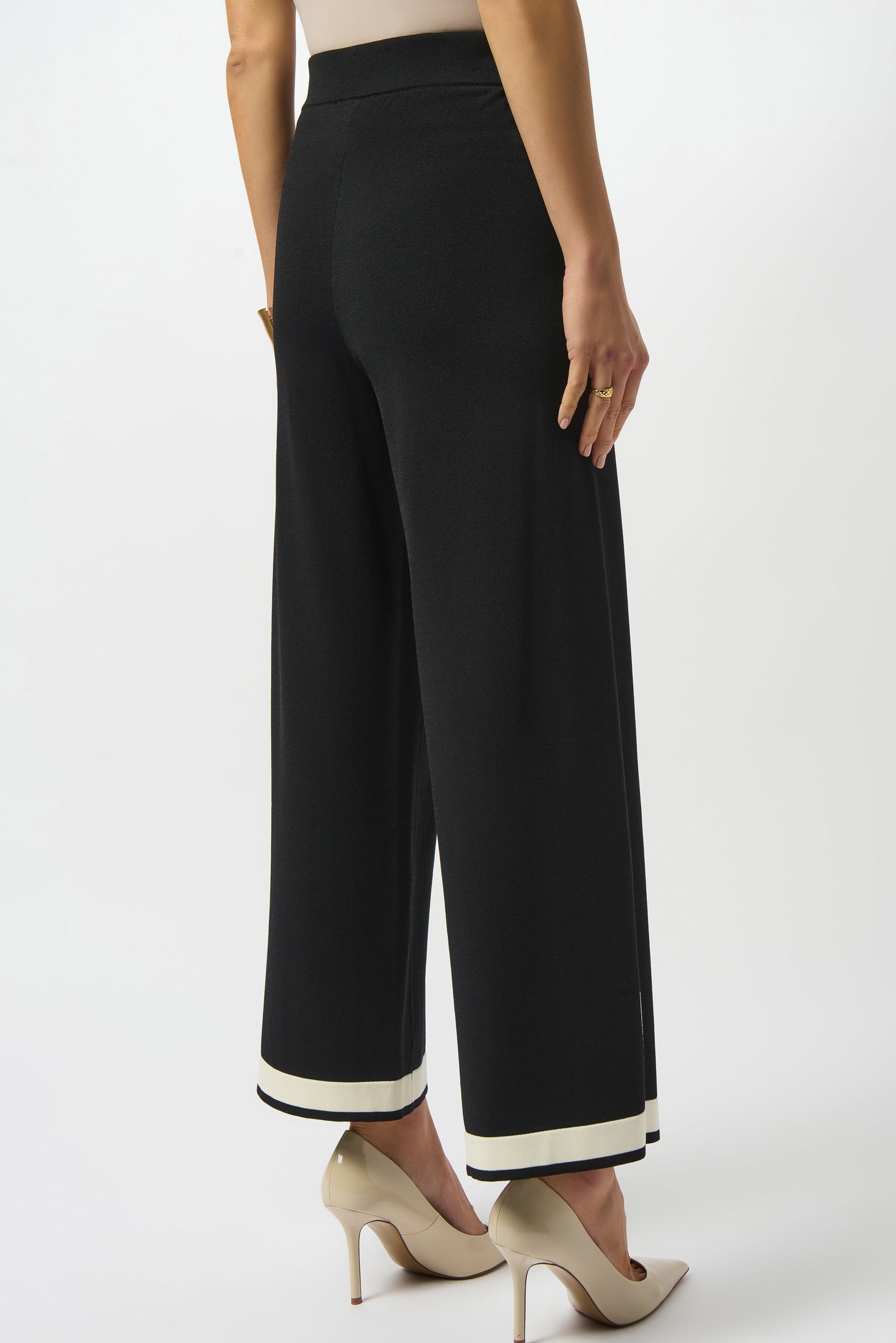 Sweater Knit Colour Block Culotte Pants. Style JR253910