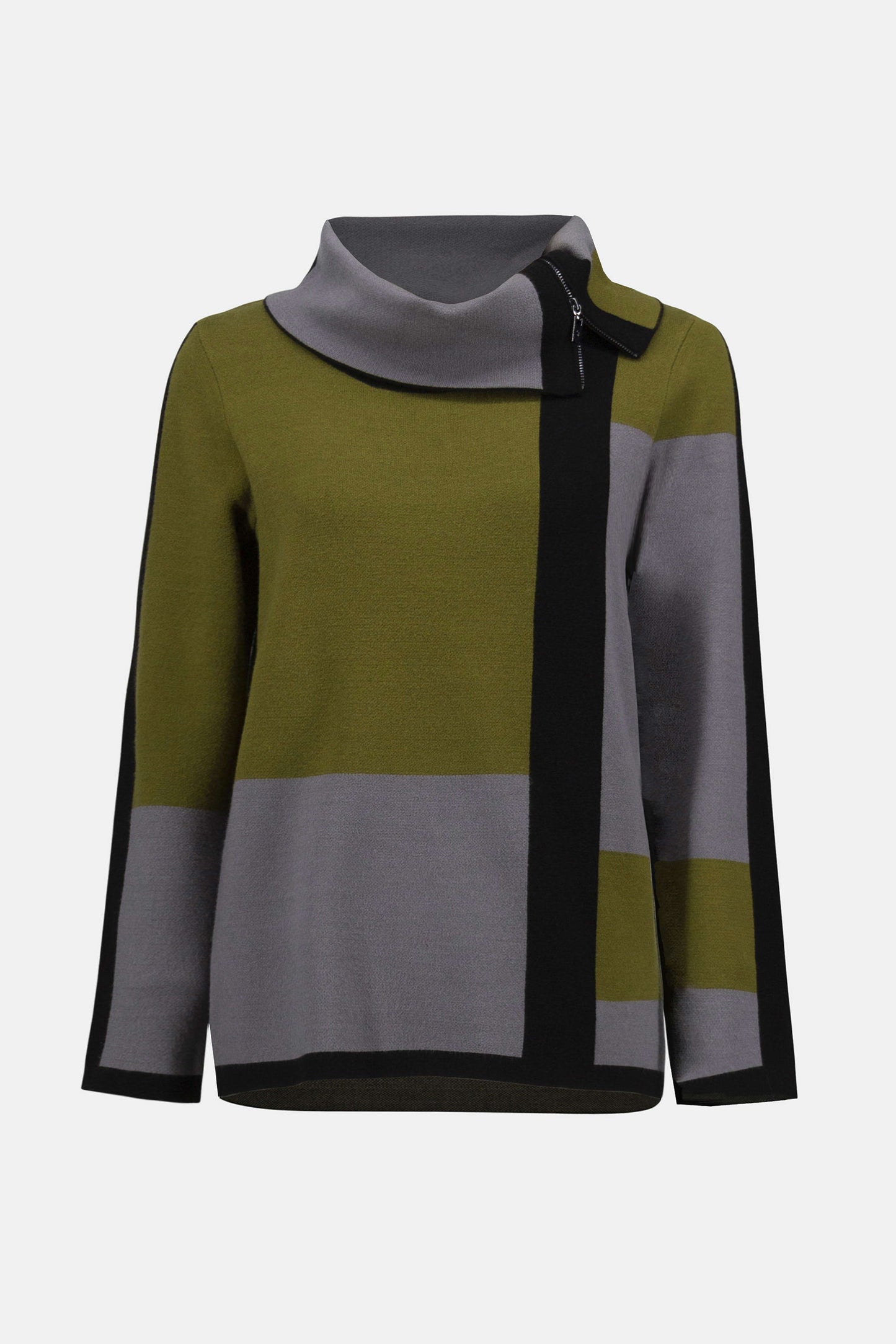 Jacquard Sweater Colour Block Pullover. Style JR253911