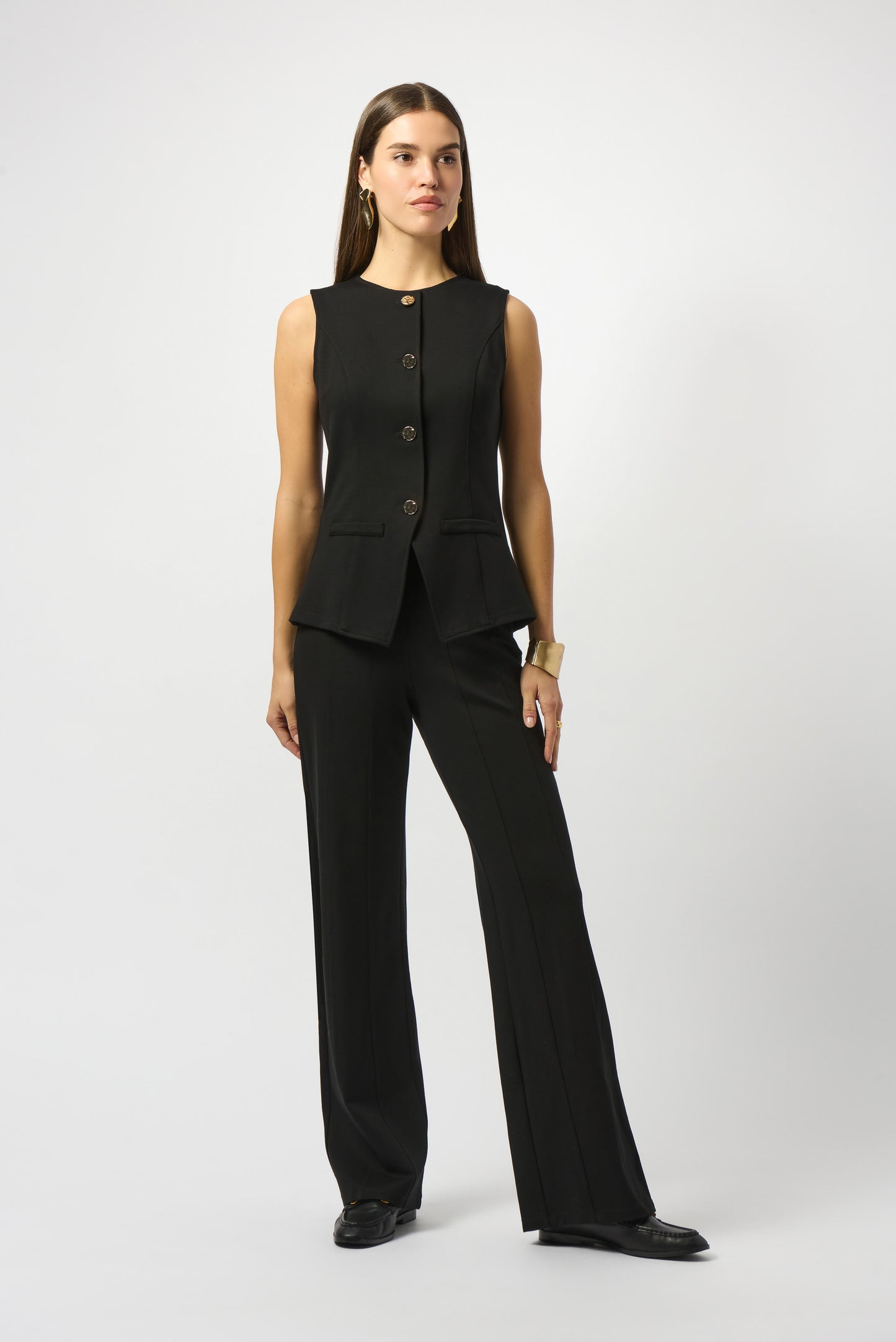 Heavy Knit Wide Leg Pull-On Pants. Style JR253919