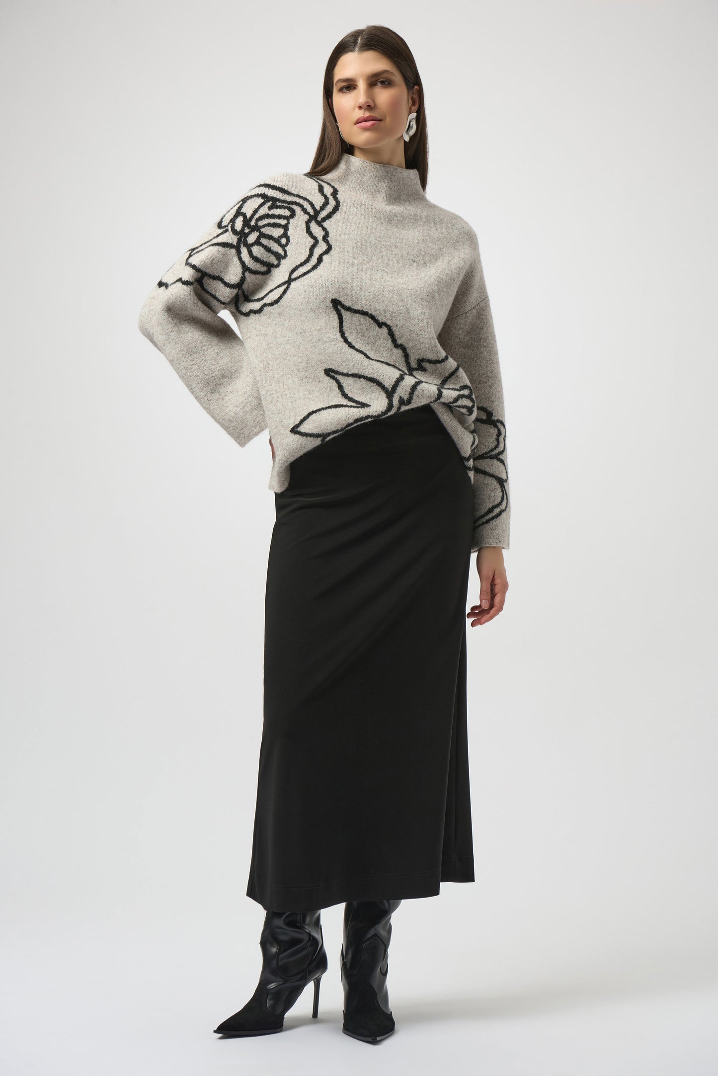 Silky Pull-On Maxi Skirt. Style JR254018