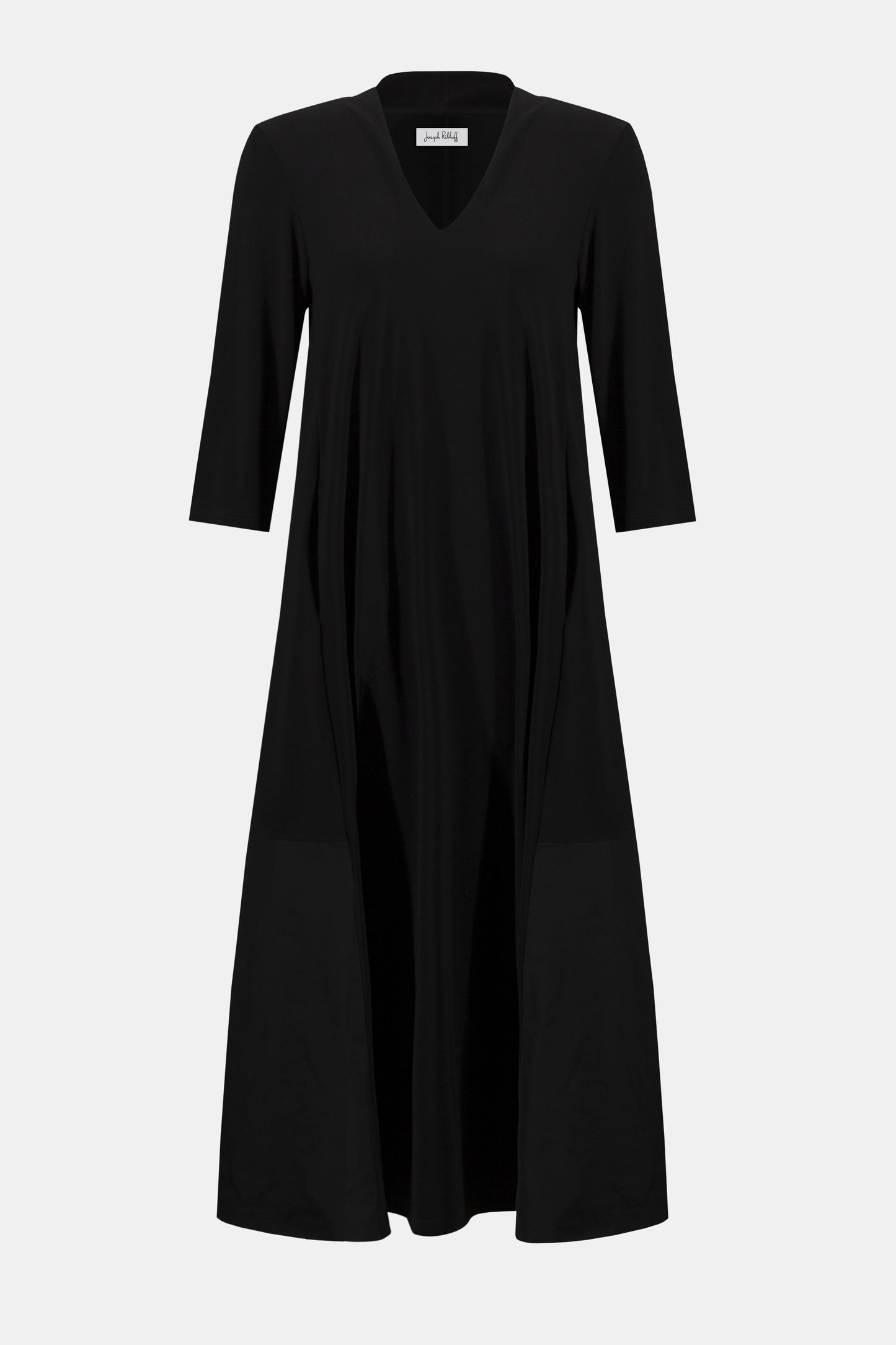 V-Neck 3/4 Sleeve Trapeze Dress. Style JR254150