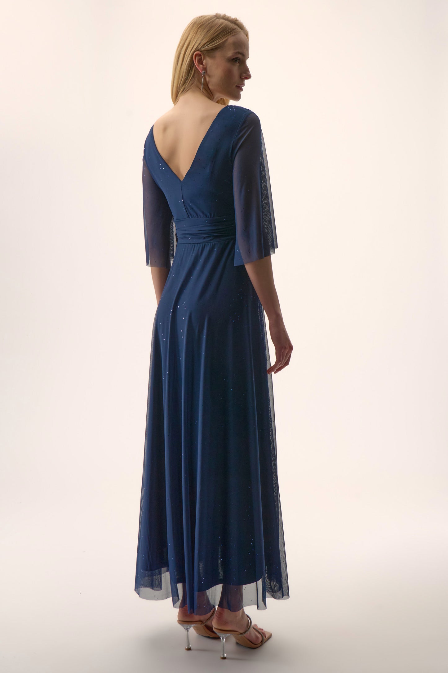 Sparkle Mesh A-Line Gown. Style JR254723