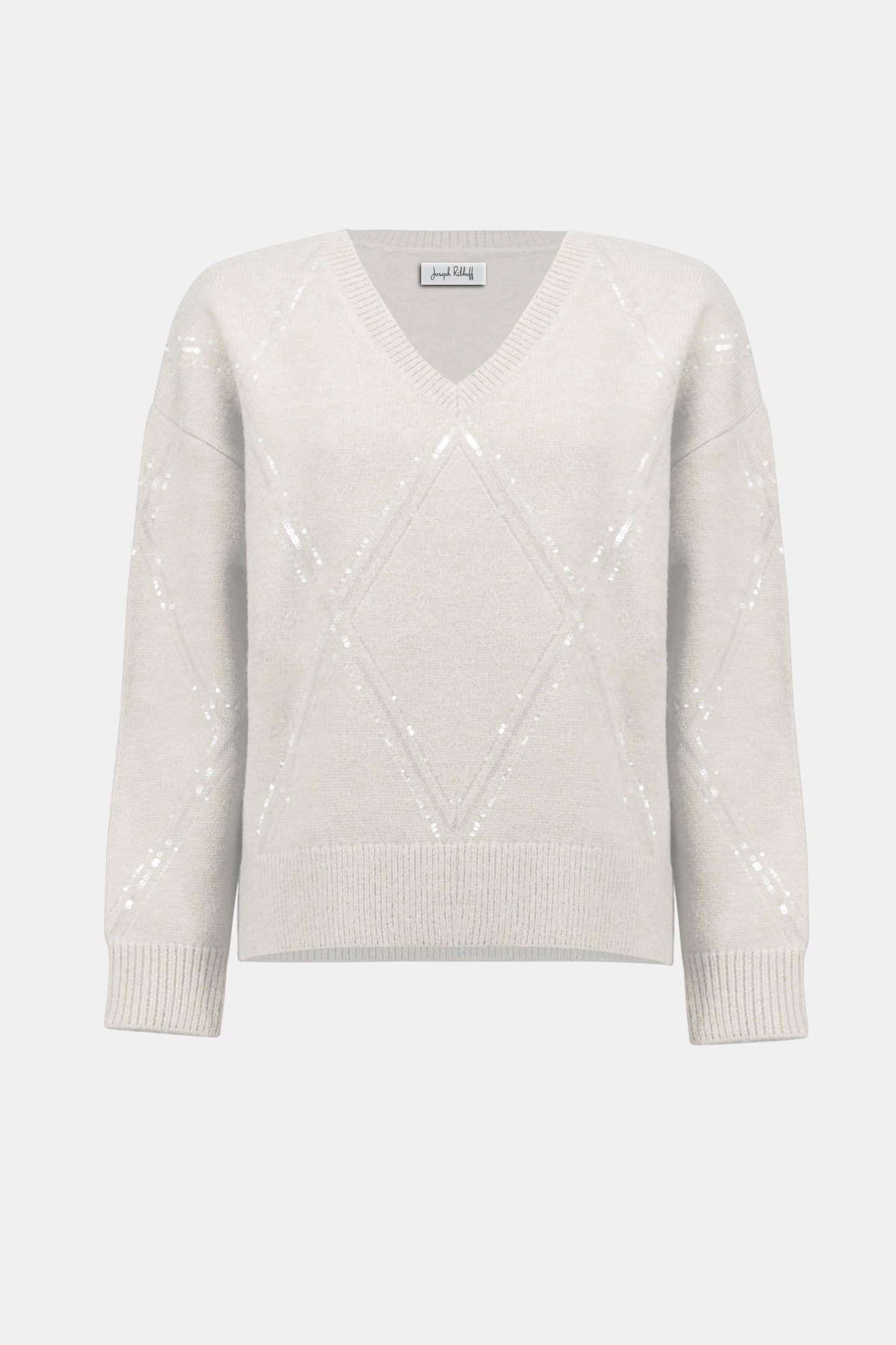 Sequined Knit Pullover Sweater. Style JR254949