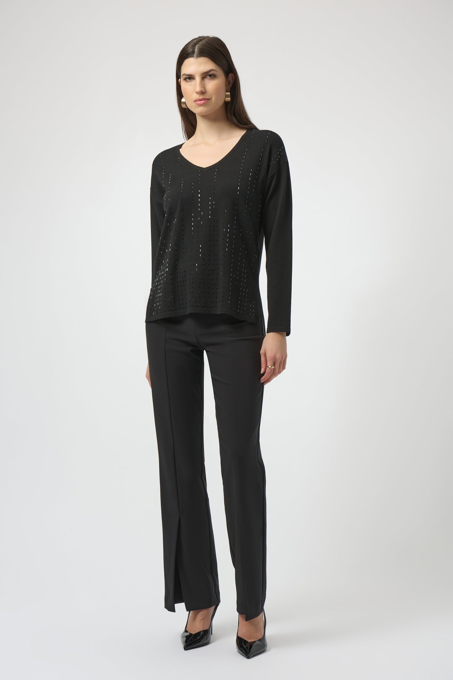 Iron-On Detail Knit Pullover Sweater. Style JR254966