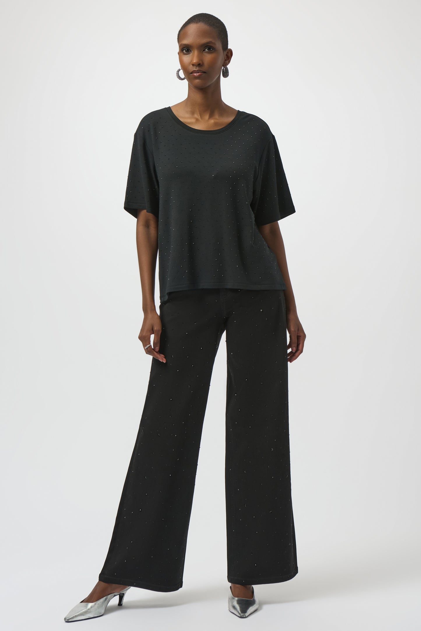 Scoop Neck Rhinestone Top. Style JR254968