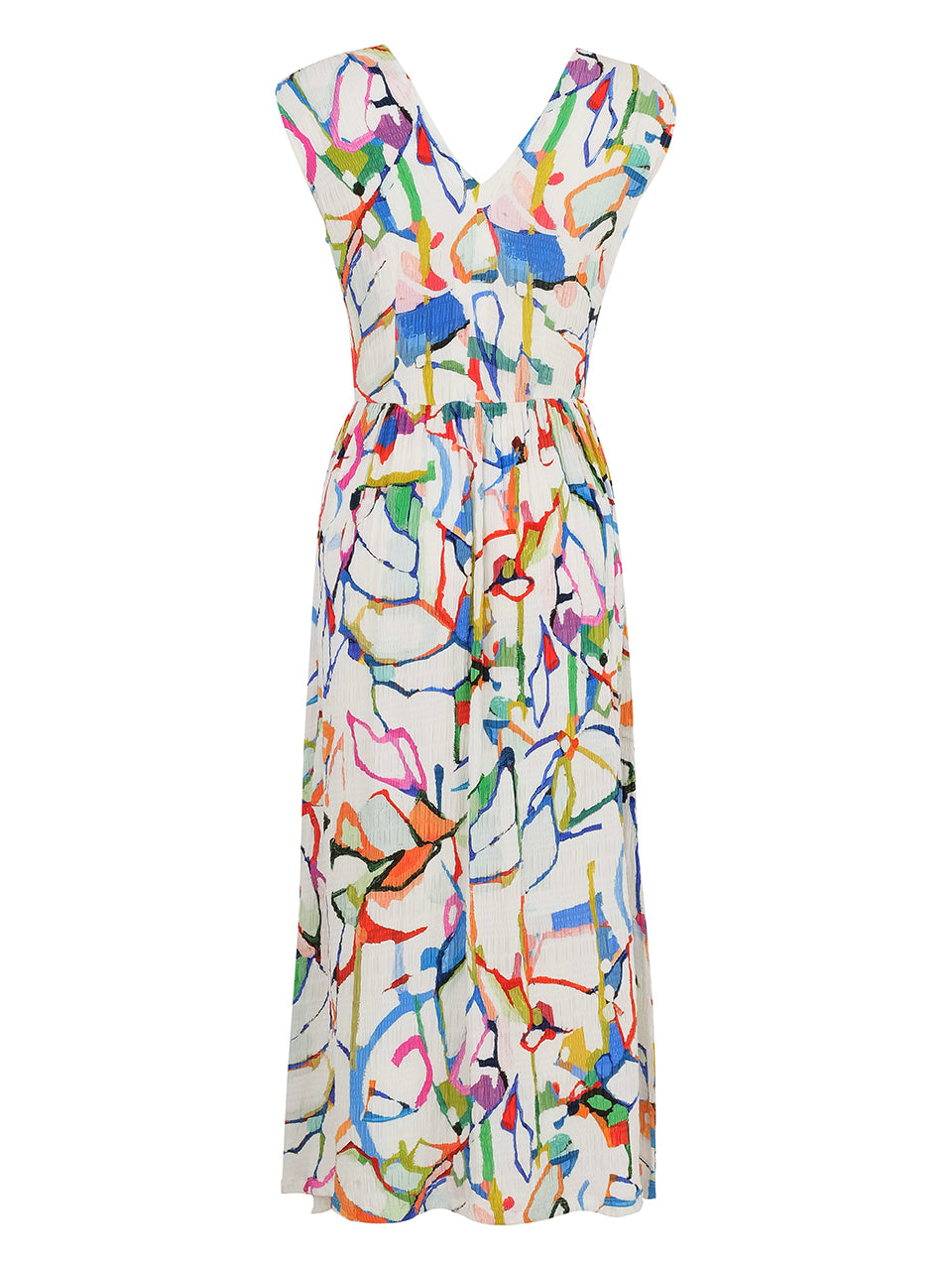 "Fighting The Wind" Plus Size Artist Print Dress. Style DOLC25646X