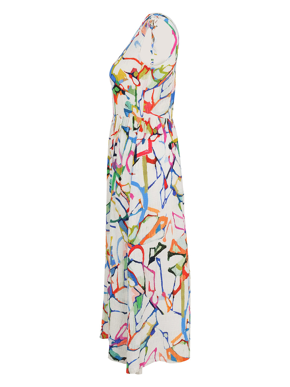 "Fighting The Wind" Plus Size Artist Print Dress. Style DOLC25646X