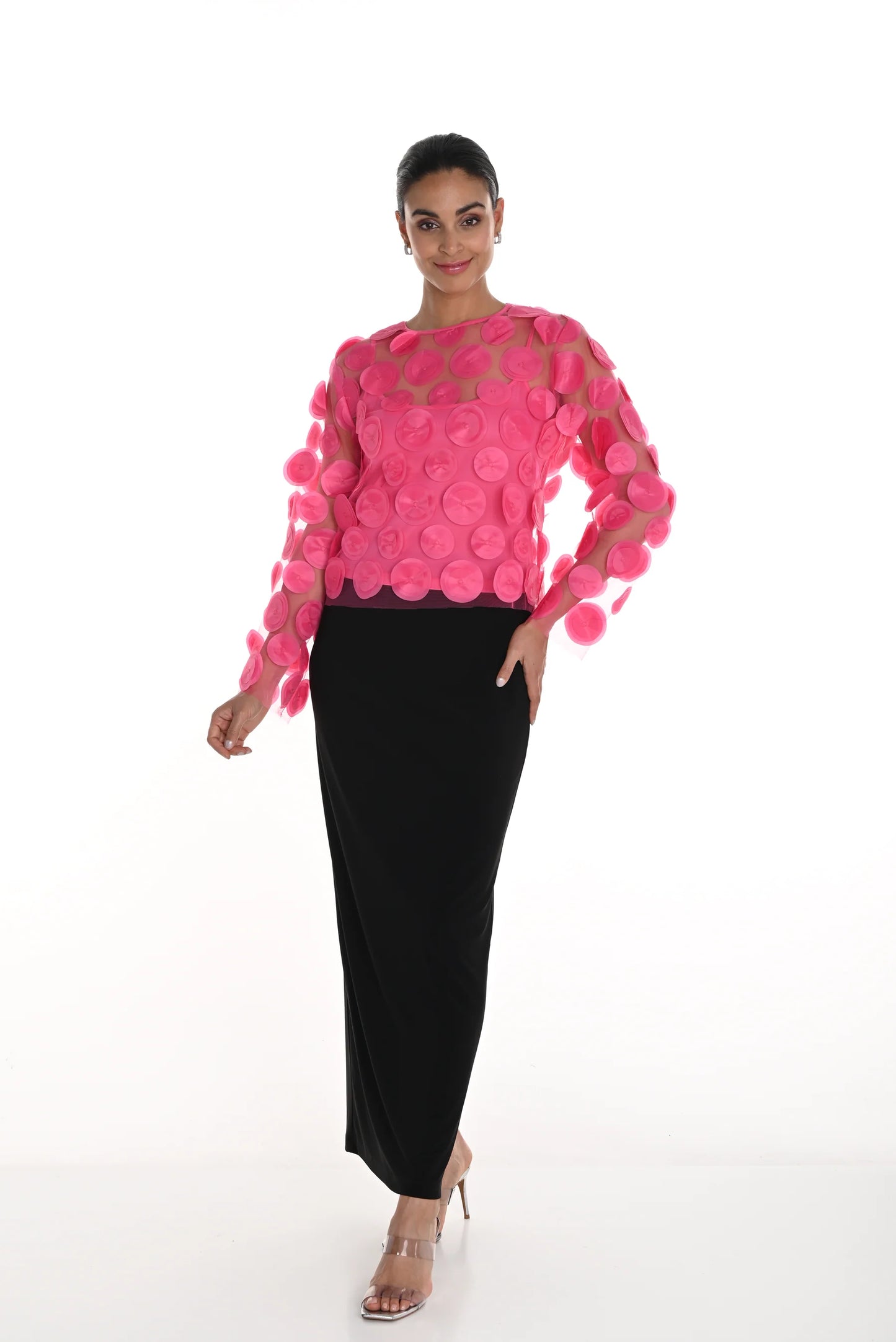 Pull On Full Length Pencil Skirt. Style FL258009