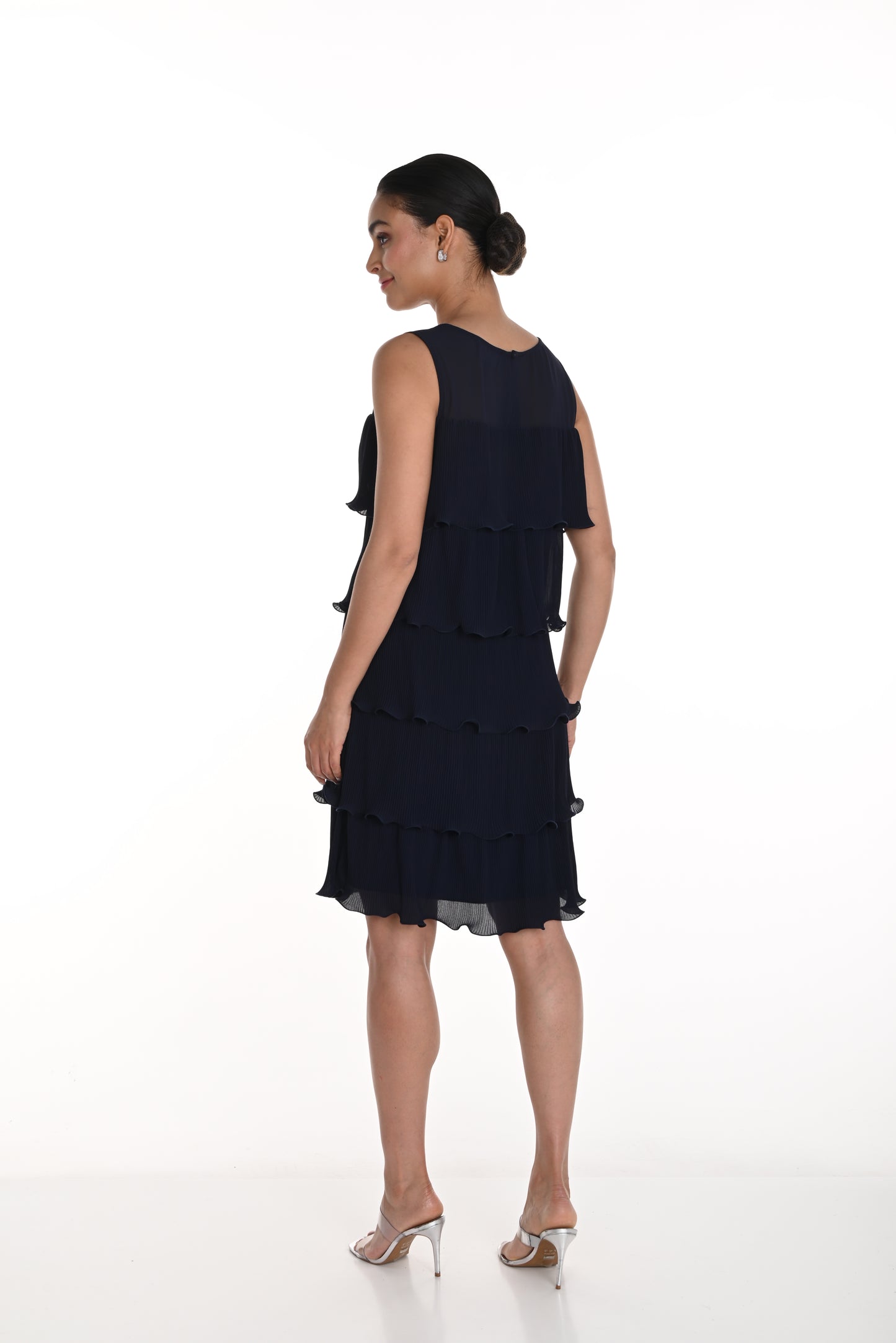 Tiered Ruffle Sleeveless Dress. Style FL258718U