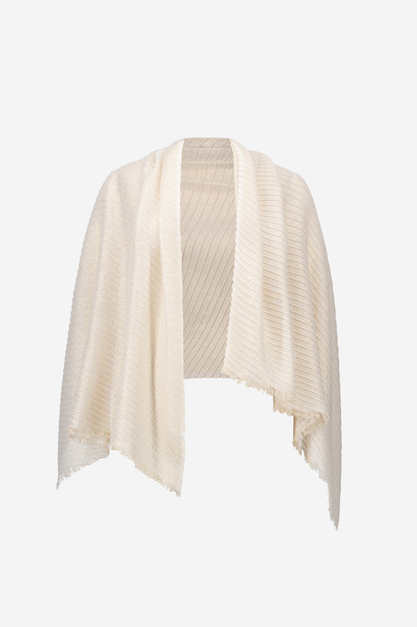 Signature Woven Pleated Rectangular Scarf. Style JR261781