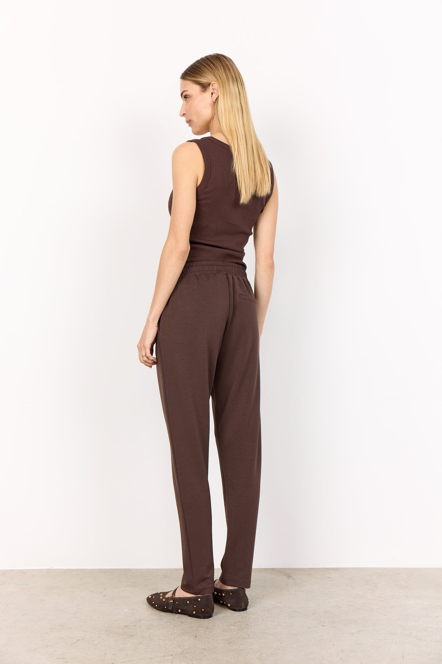 Pull-On Straight Leg Drawstring Waistband Pant. Style SOYA4F26326