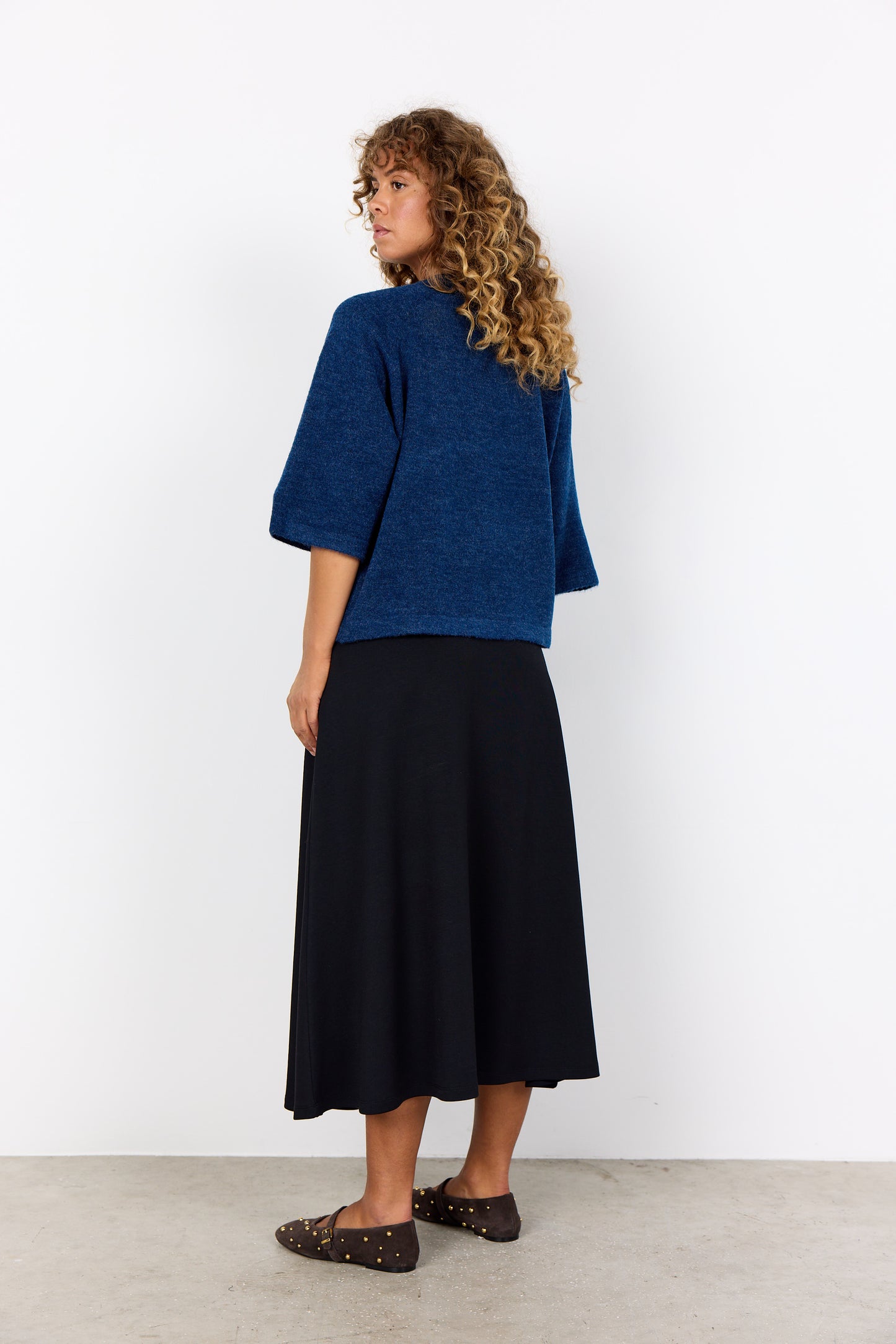 Pull-On Long Black Skirt. Style SOYA4F27268