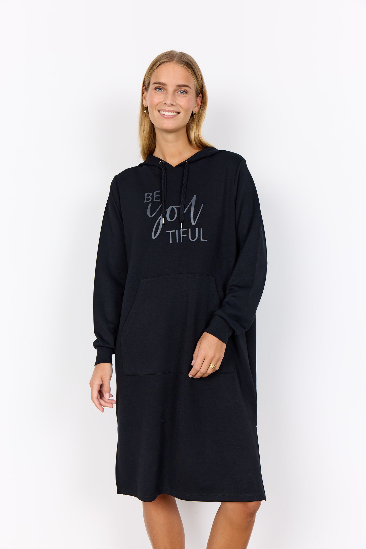 Hooded 'Be-You-tiful' Sweater Dress. Style SOYA4F27269