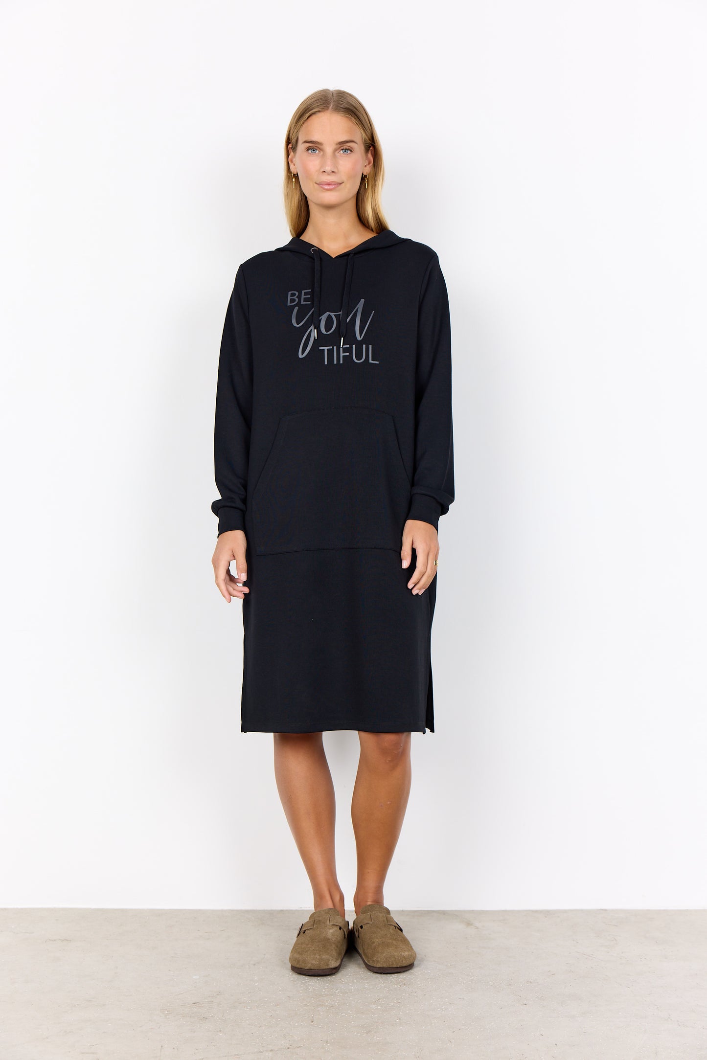 Hooded 'Be-You-tiful' Sweater Dress. Style SOYA4F27269
