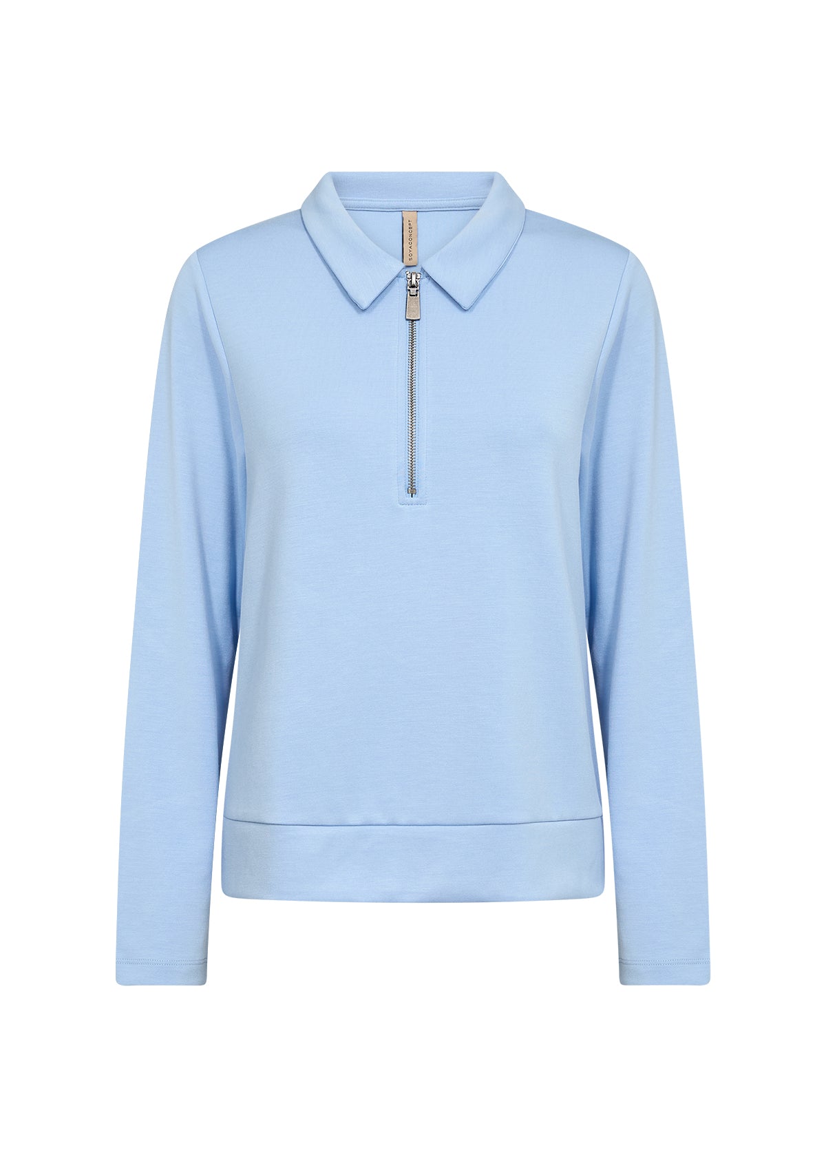 1/3 Zip Collared Long Sleeve Top. Style SOYA27764