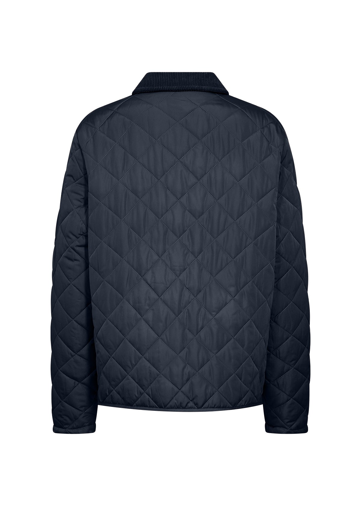 Corduroy Collar Quilted Jacket . Style SOYA4PF40707